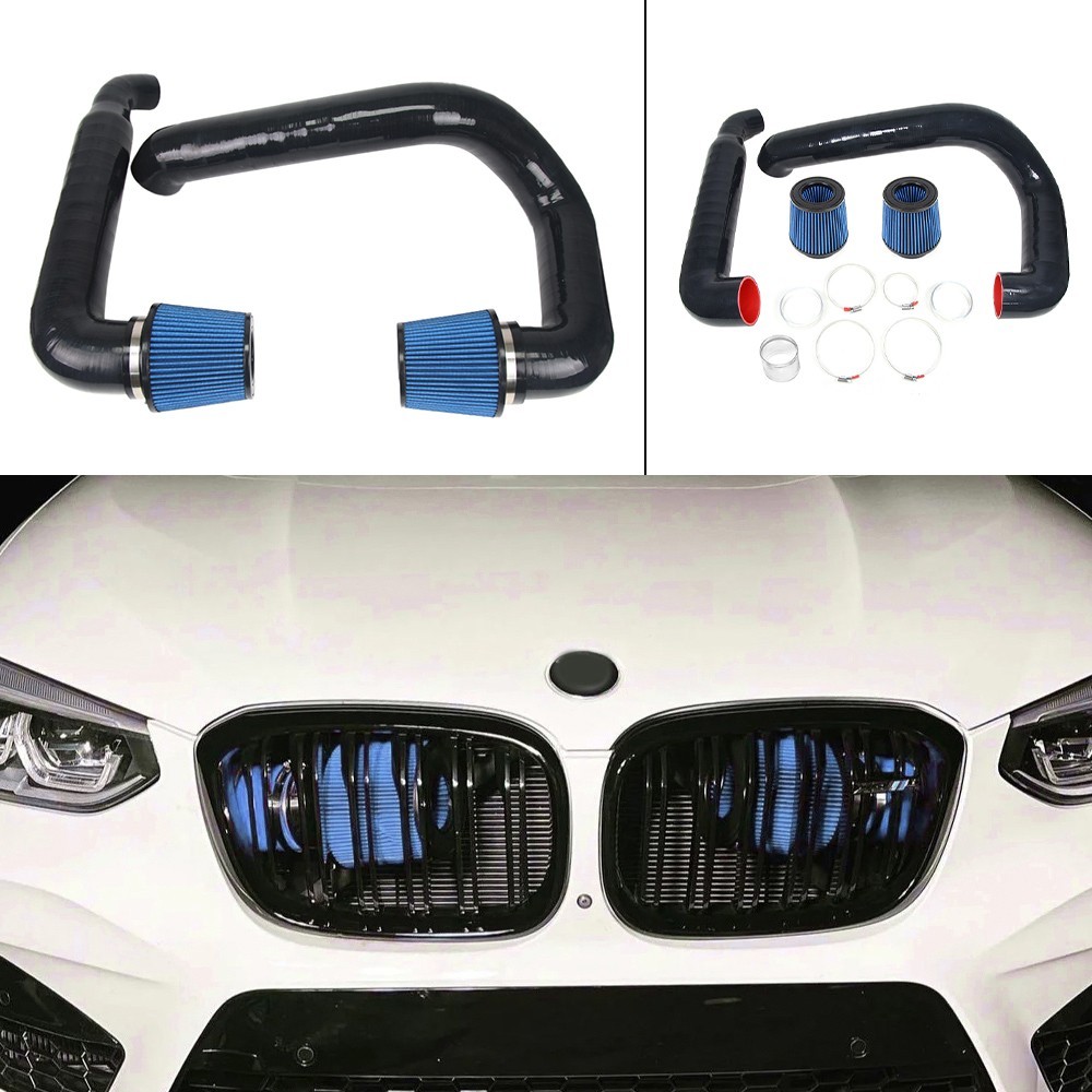 Front Mount Air Intake System For 2020-2025 BMW X3M X4M S58 3.0T L6 Turbo