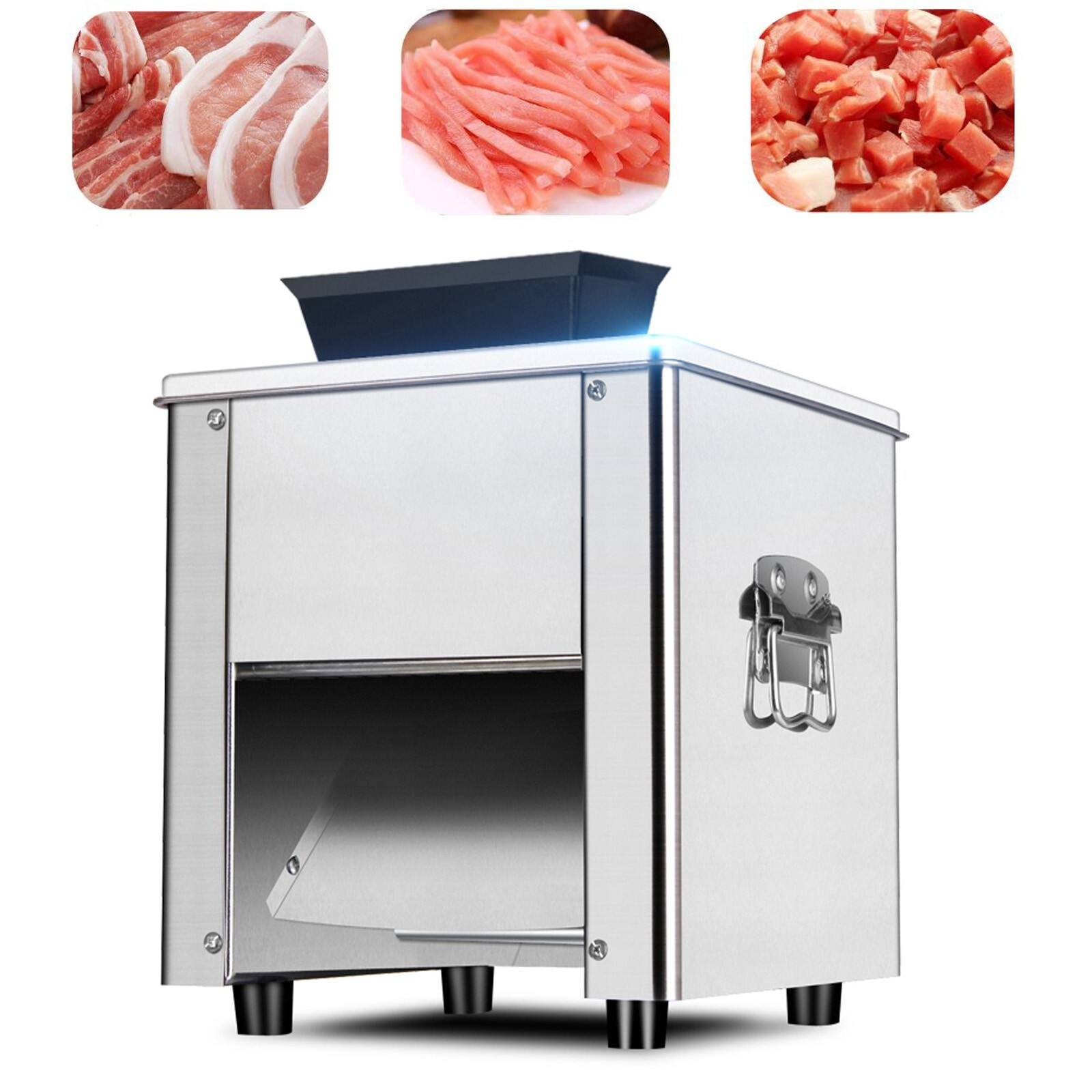 Used 110V Electric Meat Cutter 15mm Multi-functional Meat Slicing Machine