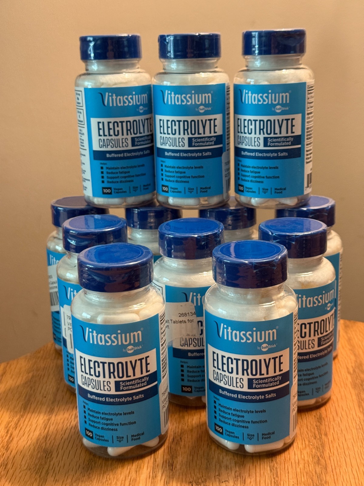 Vitassium by SaltStick Electrolyte Capsules 100 Count (12 Bottles) - Exp 3/2027 Vitassium by SaltStick Electrolyte Capsules 100 Count (12 Bottles) - Exp 3/2027