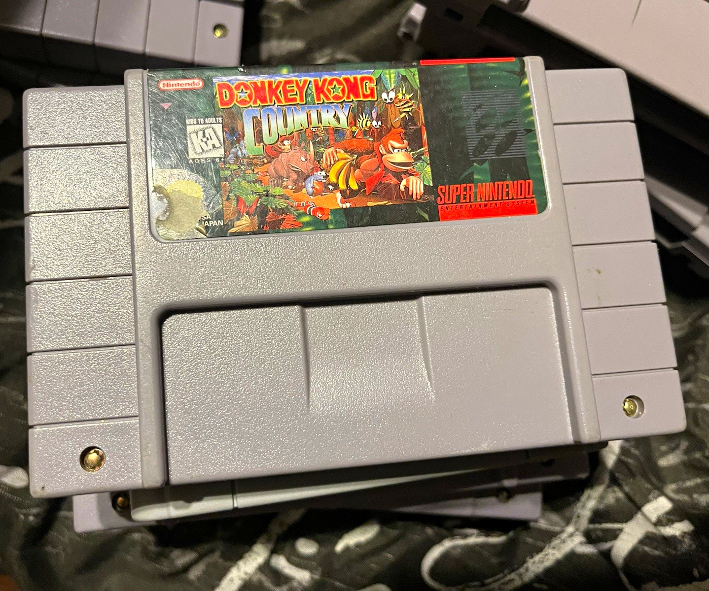 My last copy of Nintendo Donkey Kong Country Super Nintendo SNES Game Cartridge
