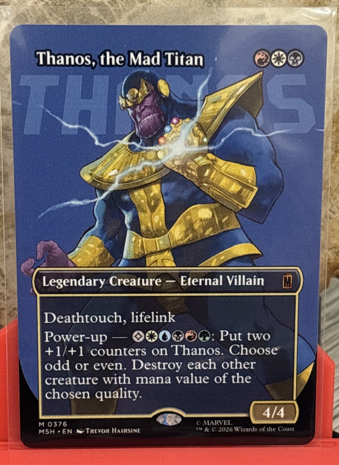 Thanos, the Mad Titan (Borderless) (0376) Marvel Super Heroes Regular Thanos, the Mad Titan (Borderless) (0376) Marvel Super Heroes Regular