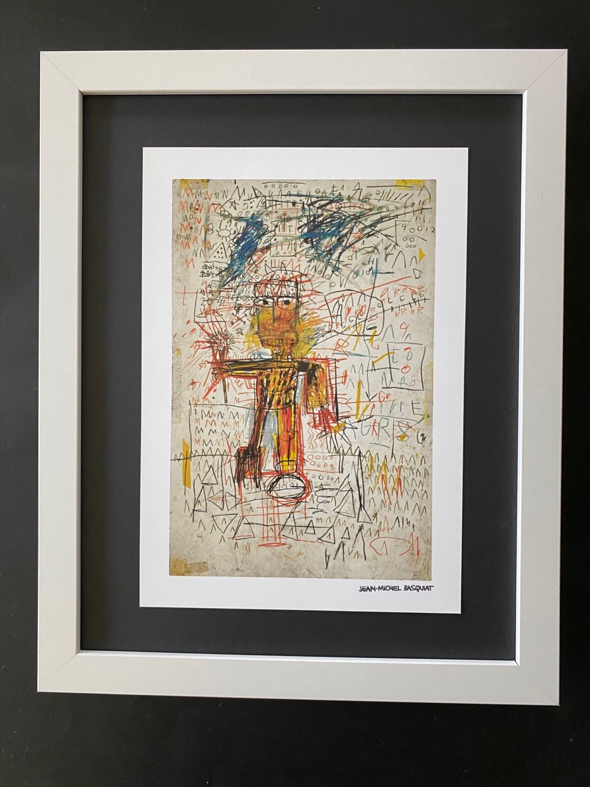 JEAN MICHEL BASQUIAT | SIGNED  PRINT | MOUNTED IN NEW FRAME | READY FOR DISPLAY