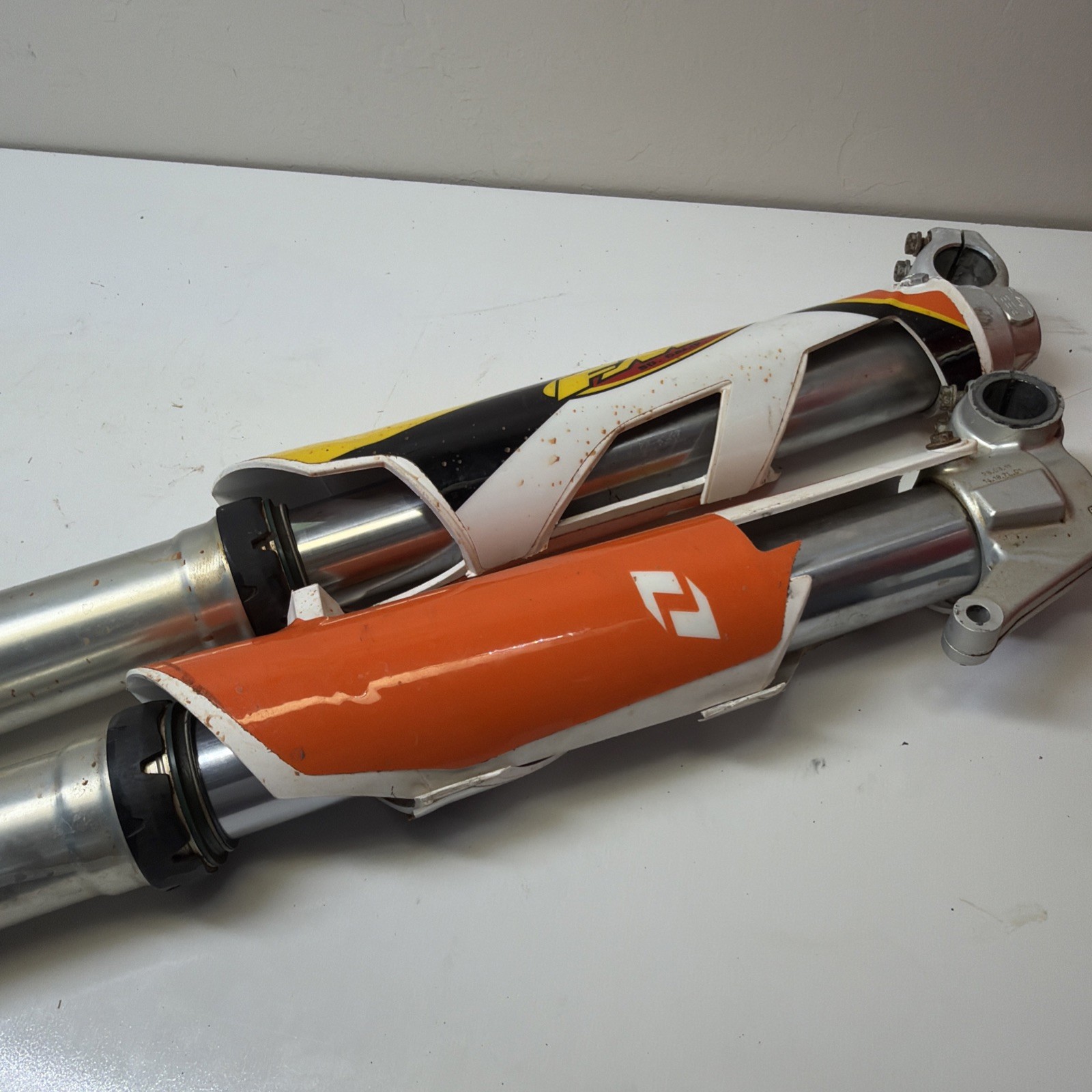 08 - 15 KTM 150 SX OEM FORKS WP 48MM SUSPENSION LEFT RIGHT SET PAIR GOOD 