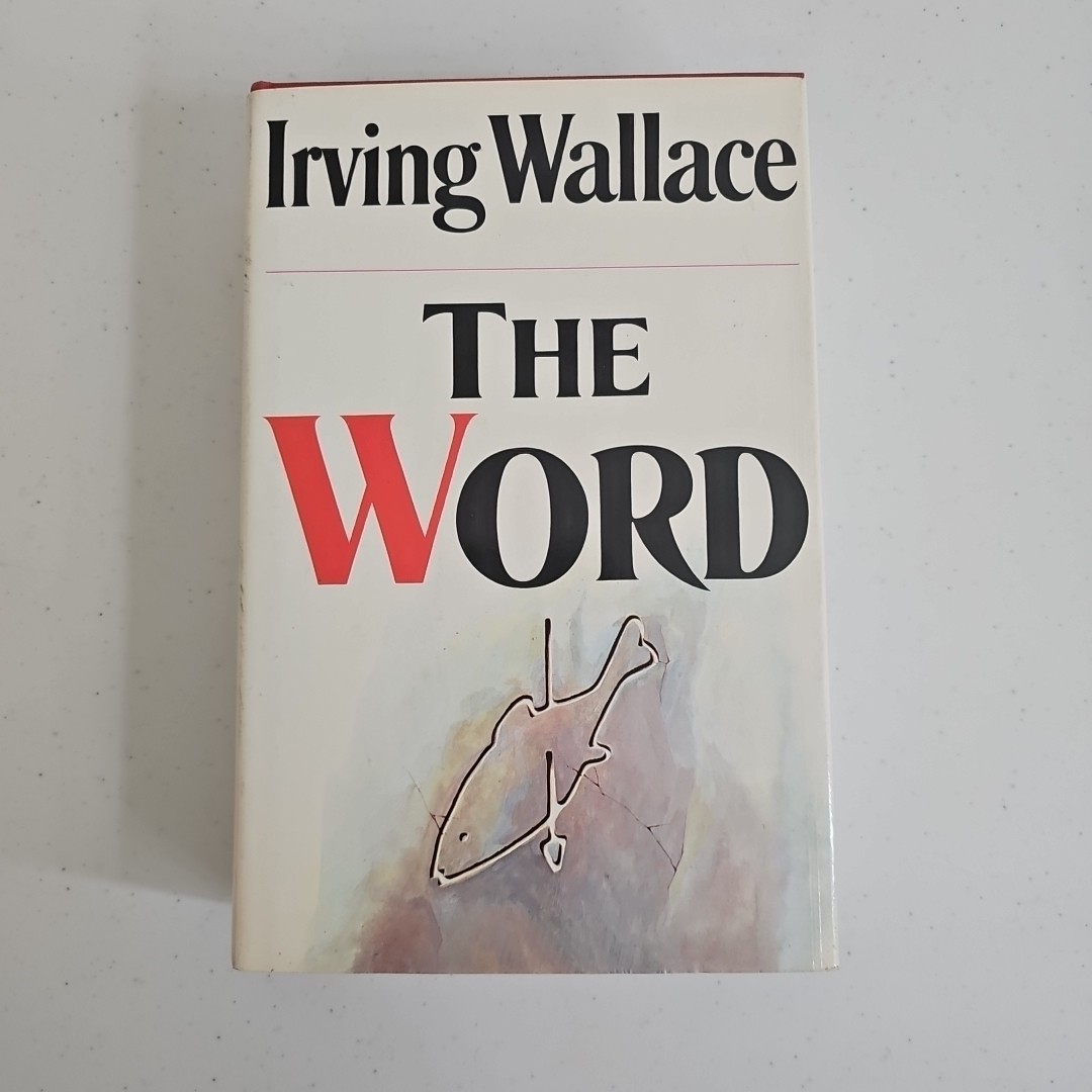 The Word Irving Wallace 1972 First Printing HC DJ Simon & Schuster Novel