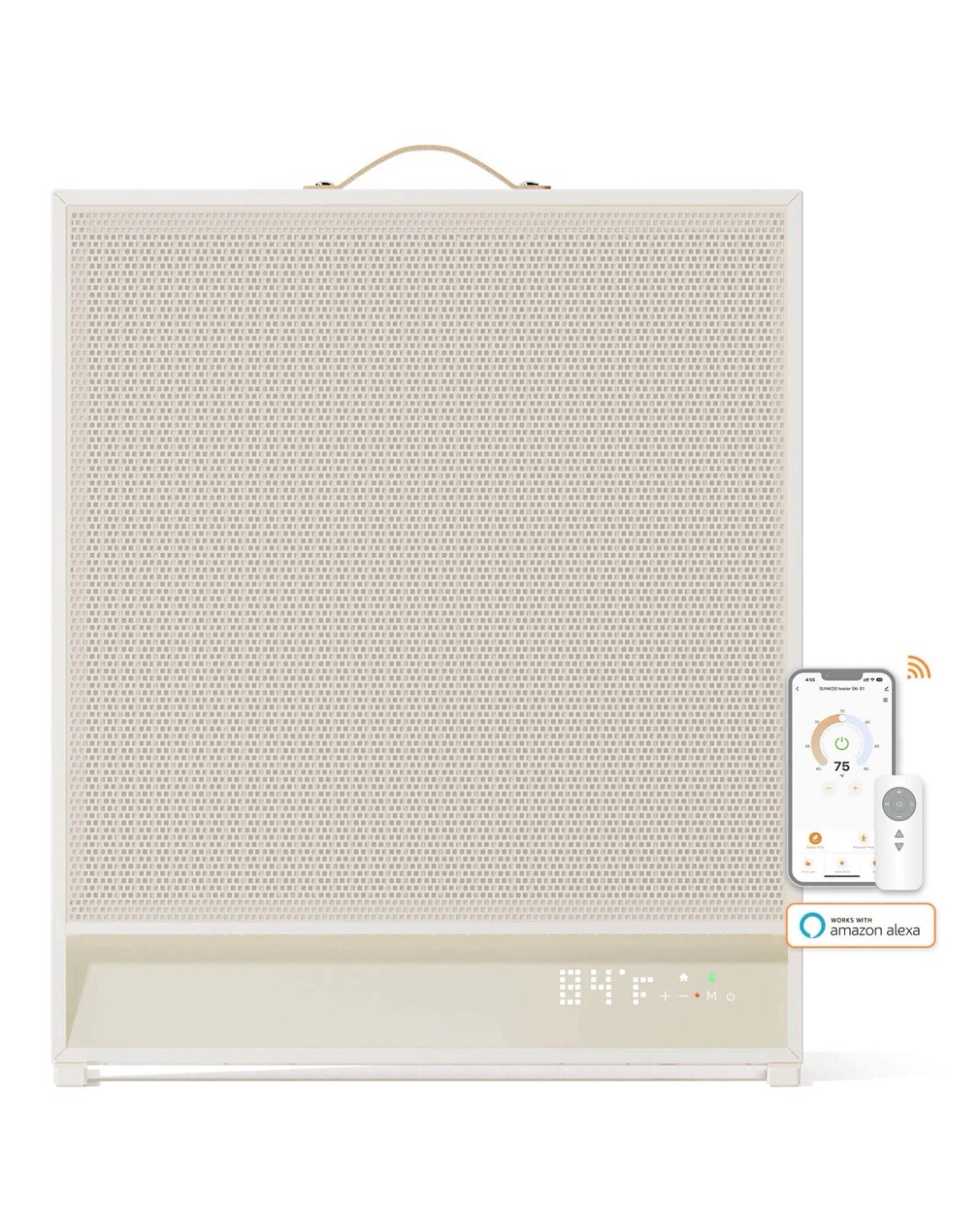 Sunkos SK-E1 Sunshine Electric Space Heater With Far-Infrared Heat No Fan Noise
