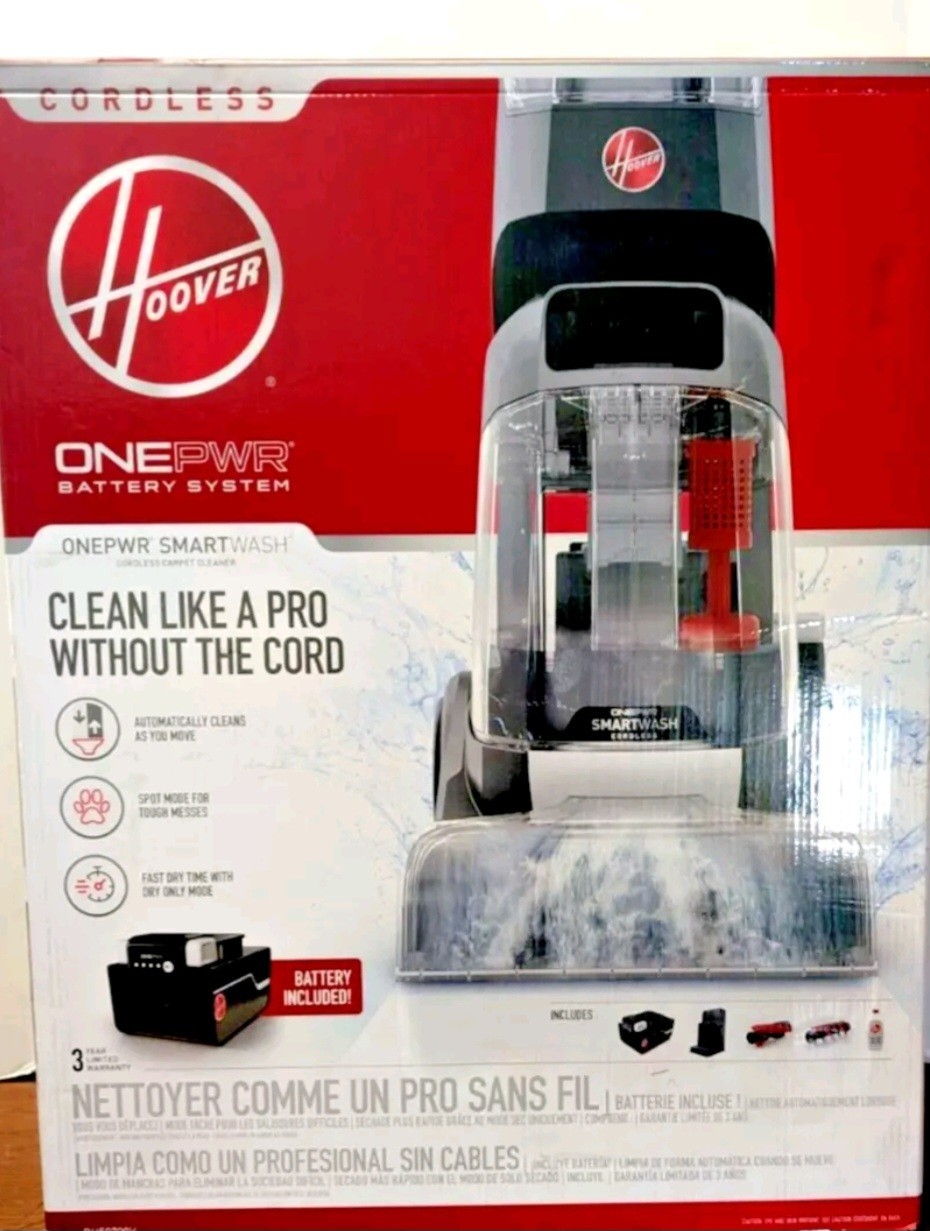 Hoover BH50700V ONEPWR SmartWash Cordless Carpet Cleaner - *NEW IN BOX*
