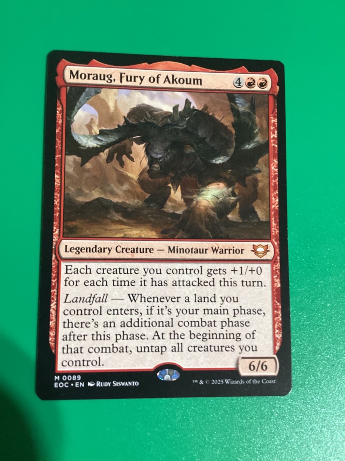 MTG Moraug, Fury of Akoum [EOC - 89] NM
