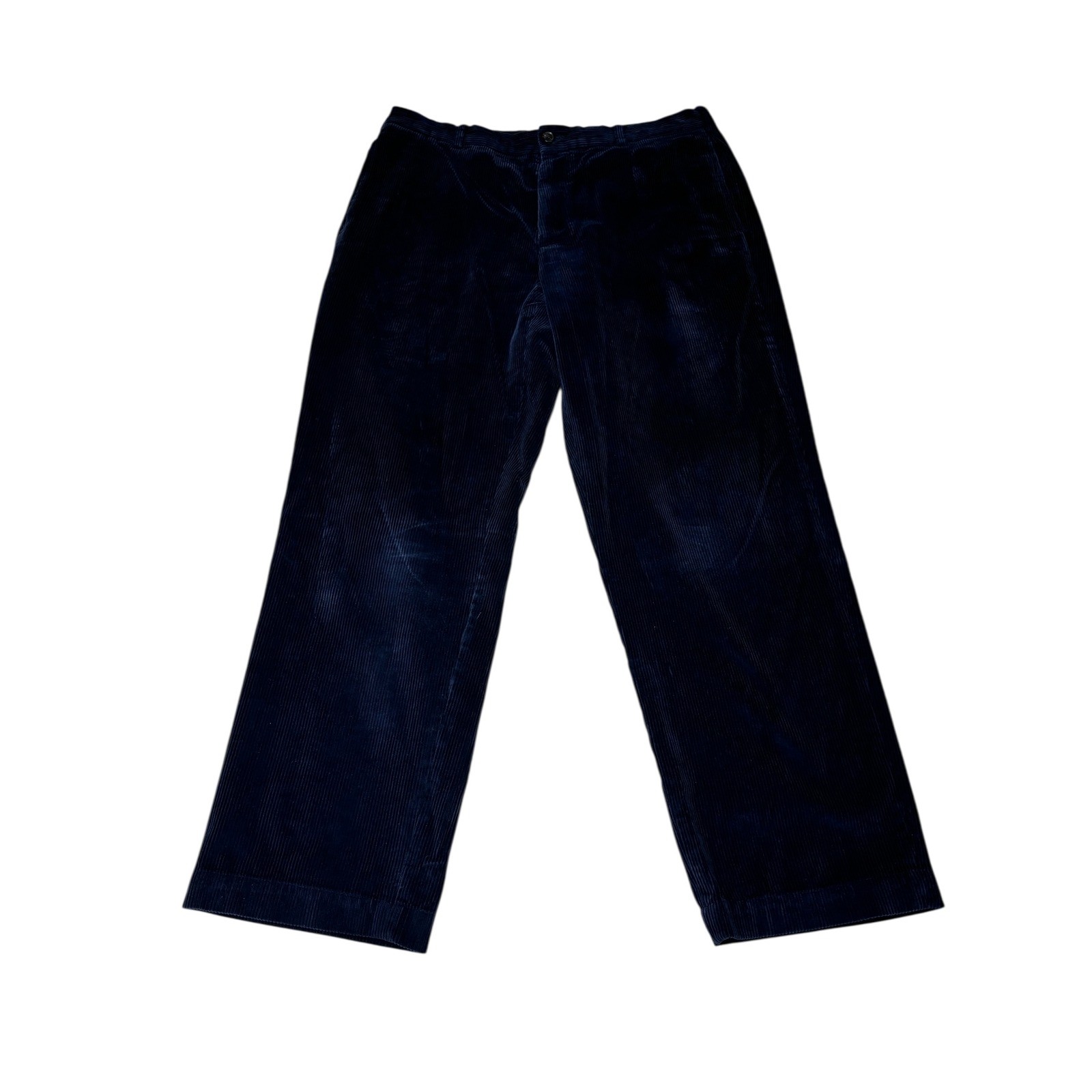 Brook Brothers Hudson Mens Corduroy Pants W38 L32 Blue Casual
