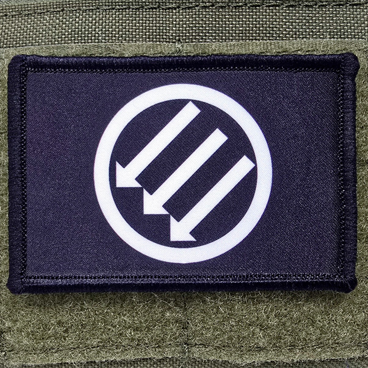 Anti Fascist Patch Moral Tactical Resist Military Army Blac Flag Hook & Loop 3x2