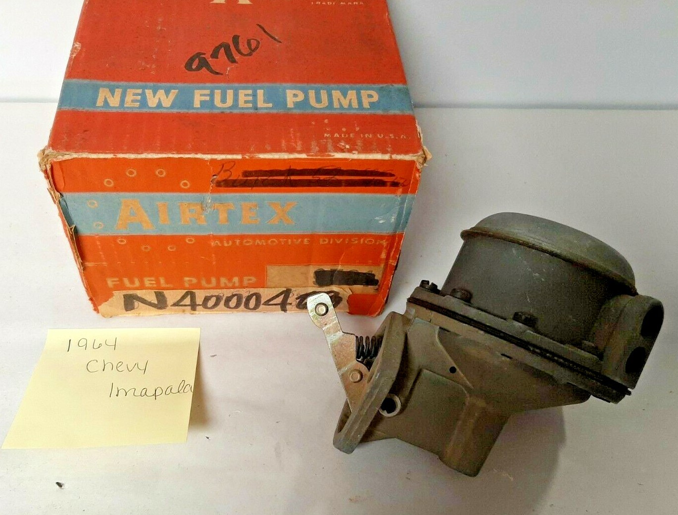 REBUILT 1964 Chevrolet Impala 348 V8; Fuel Pump ; Airtex # 40004 REBUILT 1964 Chevrolet Impala 348 V8; Fuel Pump ; Airtex # 40004