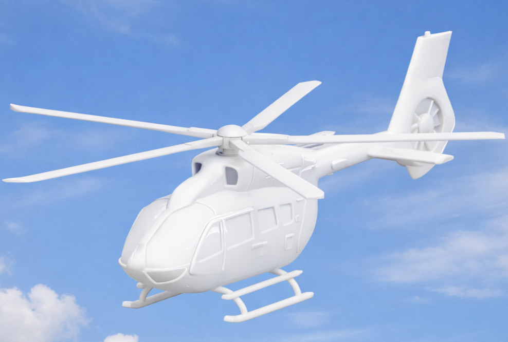 Airbus H145 Helicopter Eurocopter EC145 Model Kit HO O 28mm Scale White Color Airbus H145 Helicopter Eurocopter EC145 Model Kit HO O 28mm Scale White Color