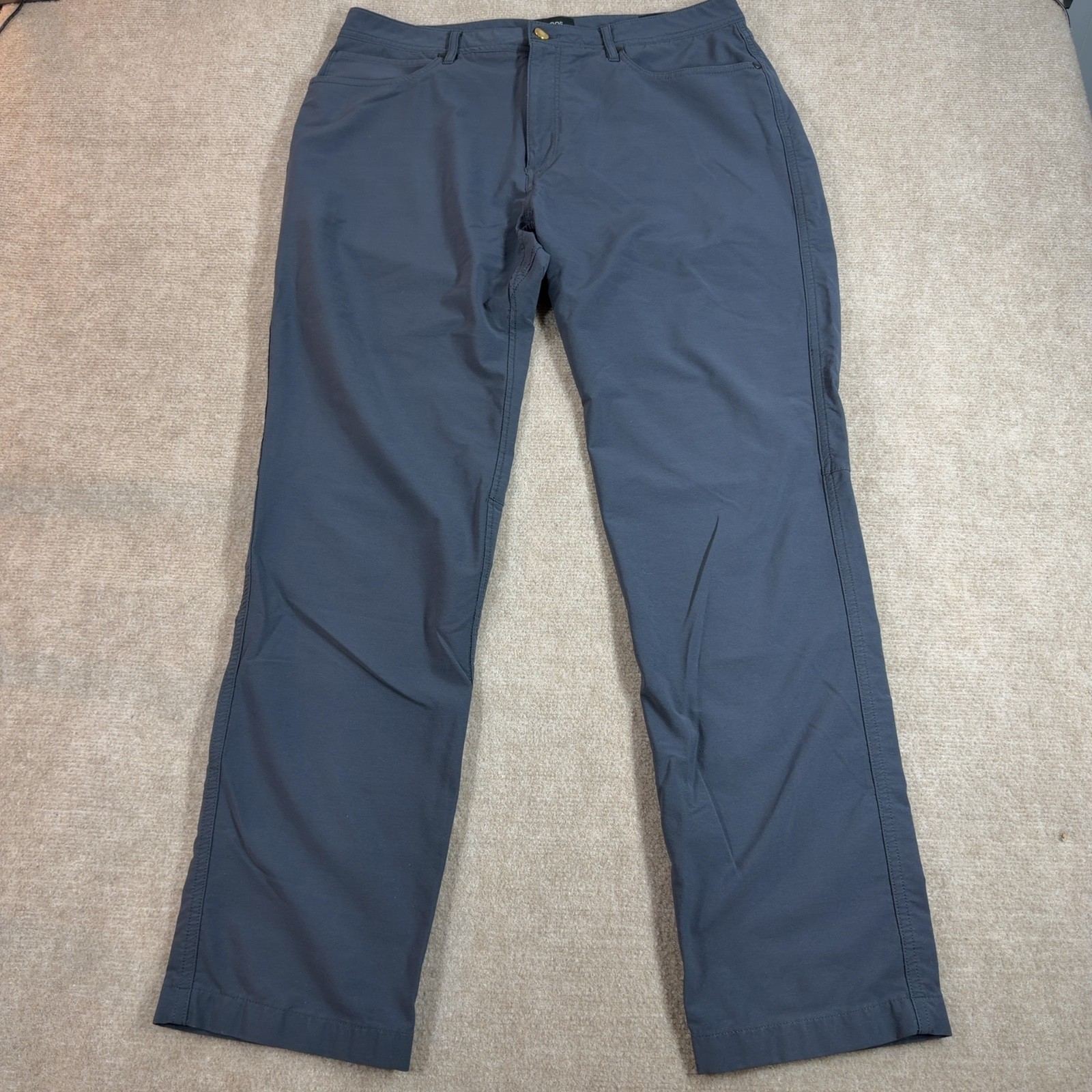 Proof 72 Hour Straight Pants Men\'s Size 36x32 Merino Wool Blend Chino Blue