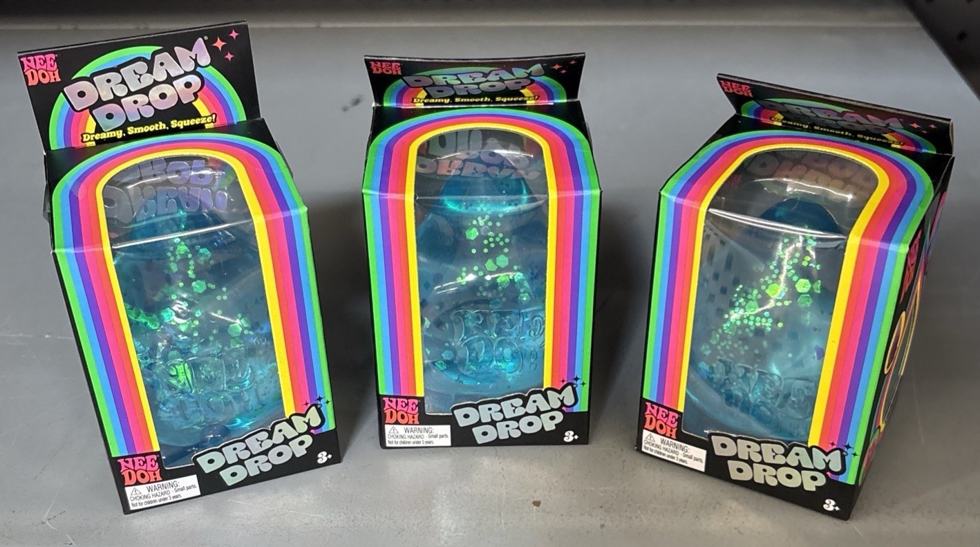 3 Nee Doh Dream Blue Glitter New In Box Sealed (Lot Of 3)  🔥