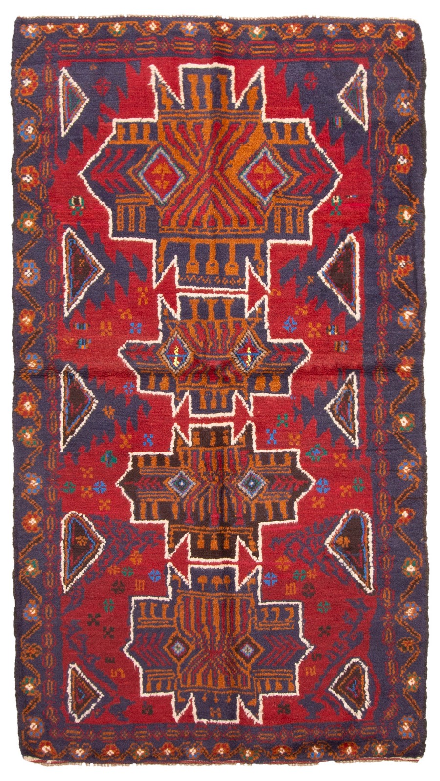 Traditional Vintage Hand-Knotted Area Rug 3\'4\
