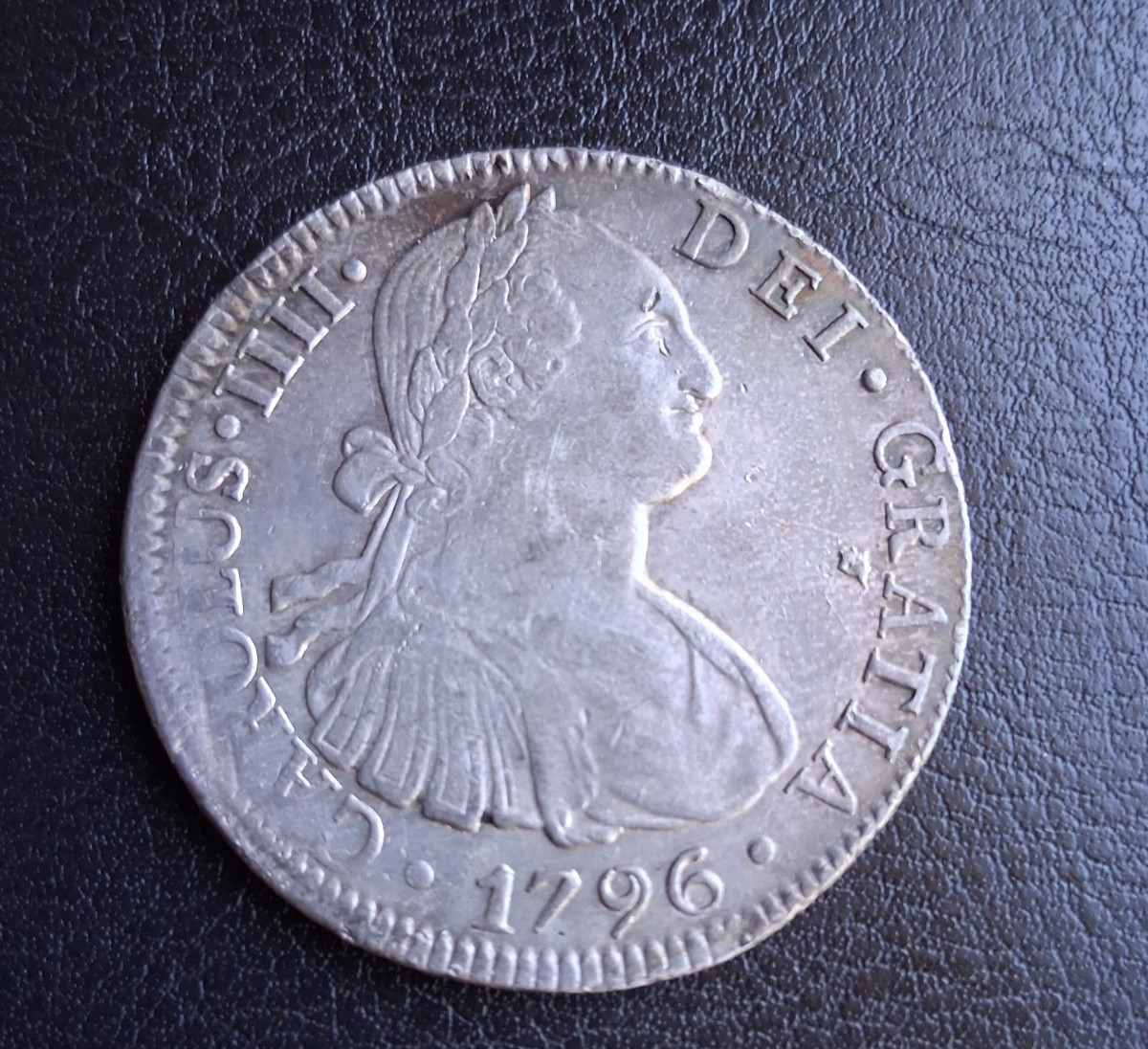 Spain colonial 8 Reals Mexico 1796 Carolus IIII -Crown size silver coin