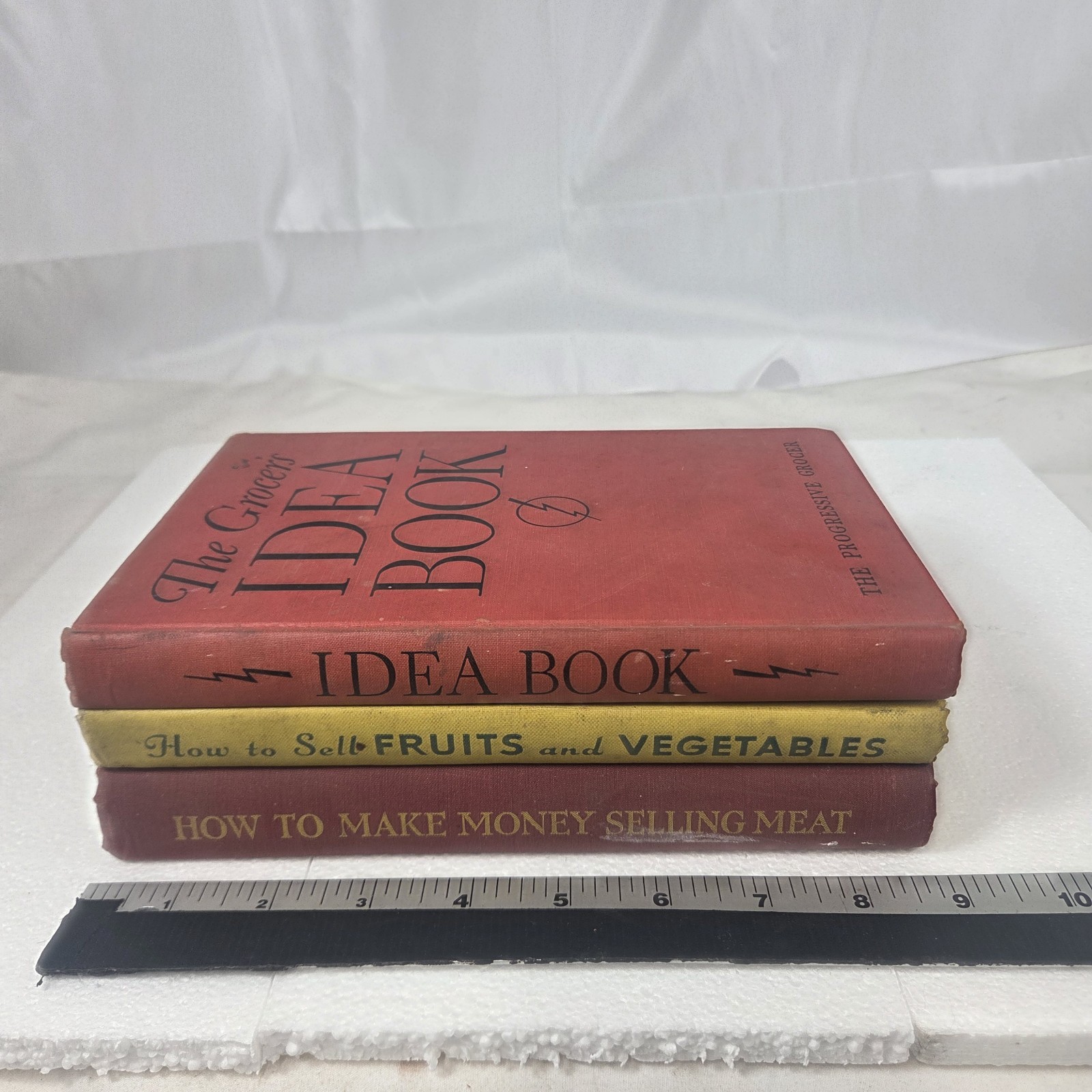 Vintage 1936-1939 Progressive Grocer Books Lot Meat Produce Grocery Retail