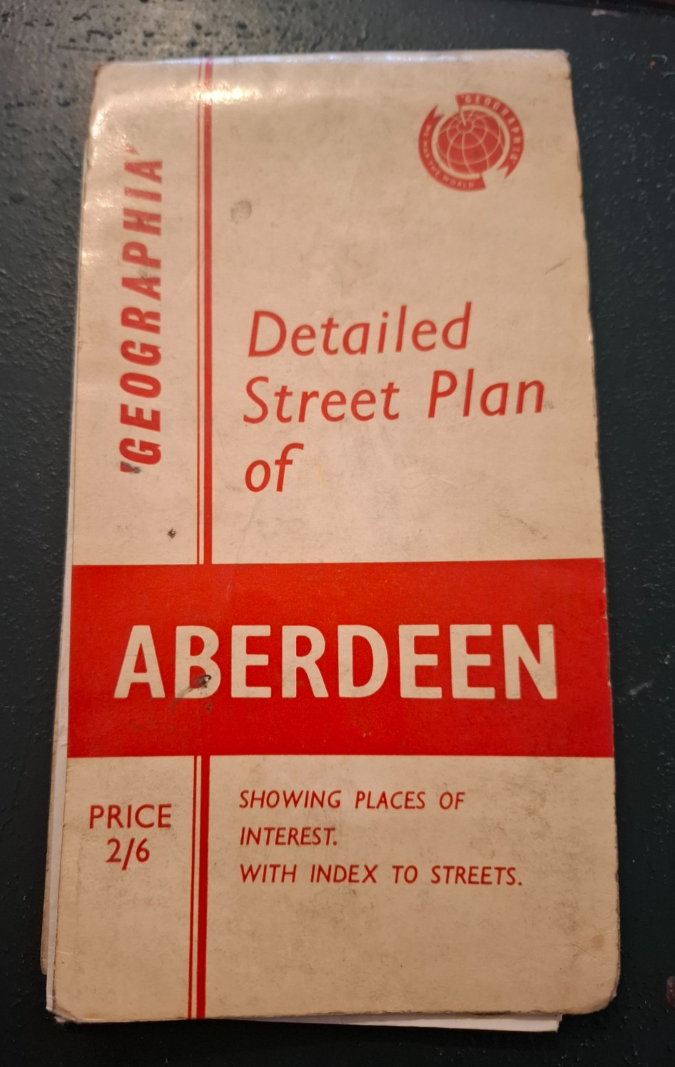 Geographia Vintage 1960s Aberdeen Street Plan
