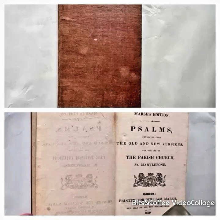 Rare FIRST Edition William Marsh\'s PSALMS St. Marylebone 1829 Regency Ton Parish