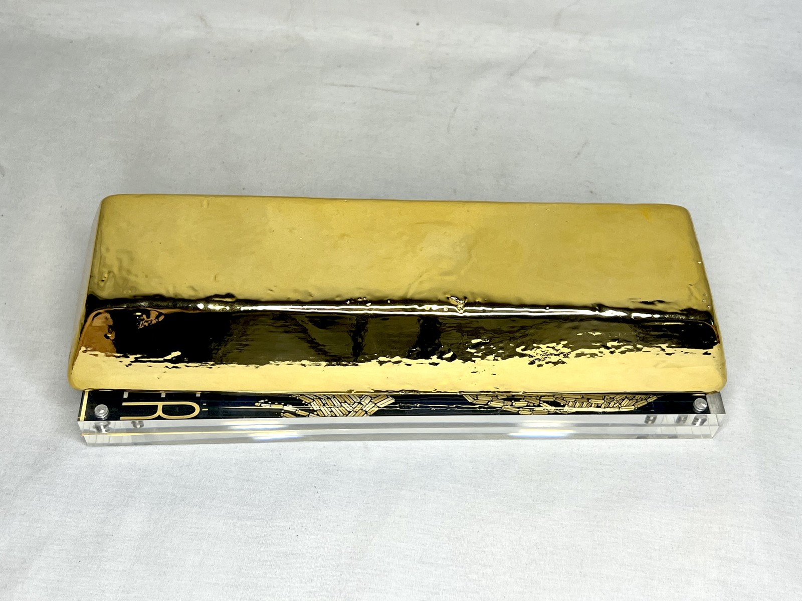 007 James Bond, Goldfinger, Fort Knox Gold Bar, Real Prop Replica, Solid Resin, 