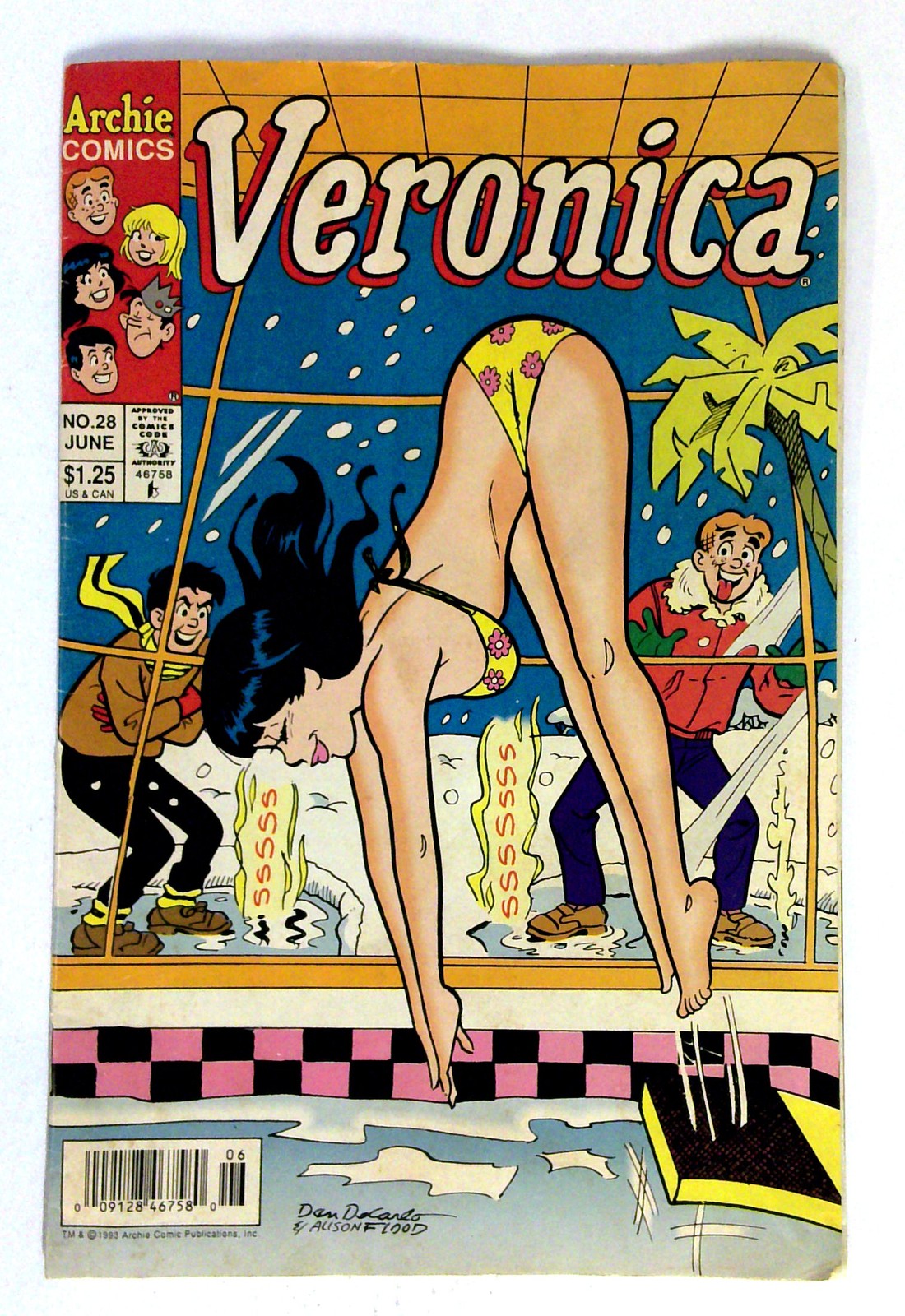 Veronica #28 comic book NEWSSTAND-spicy cover-Archie Jughead (1993) Archie Comic