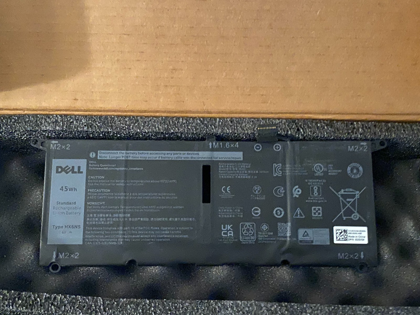 NEW OEM 45W 7.6V Battery Dell XPS 13-5390 9370 9380 G8VCF H754V (HK6N5) NEW OEM 45W 7.6V Battery Dell XPS 13-5390 9370 9380 G8VCF H754V (HK6N5)