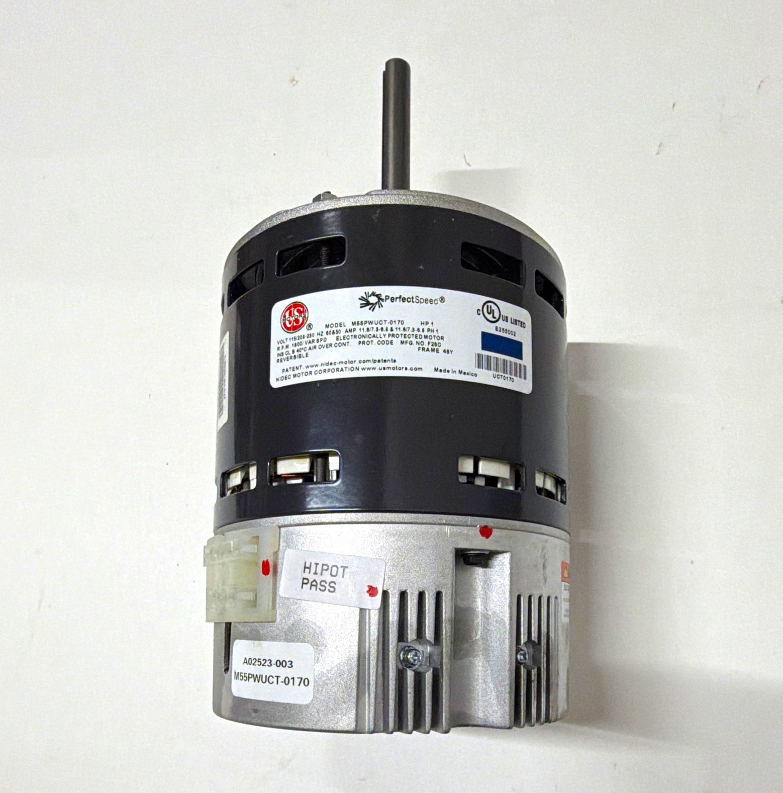 US Motors PerfectSpeed Variable Speed Blower Motor 115/208-230V