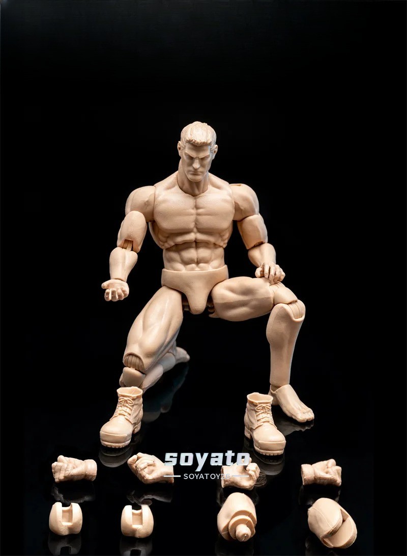 1/12 Scale Male Super Flexible Body Action Figure Model Wind Toys Mirrfig Morfig