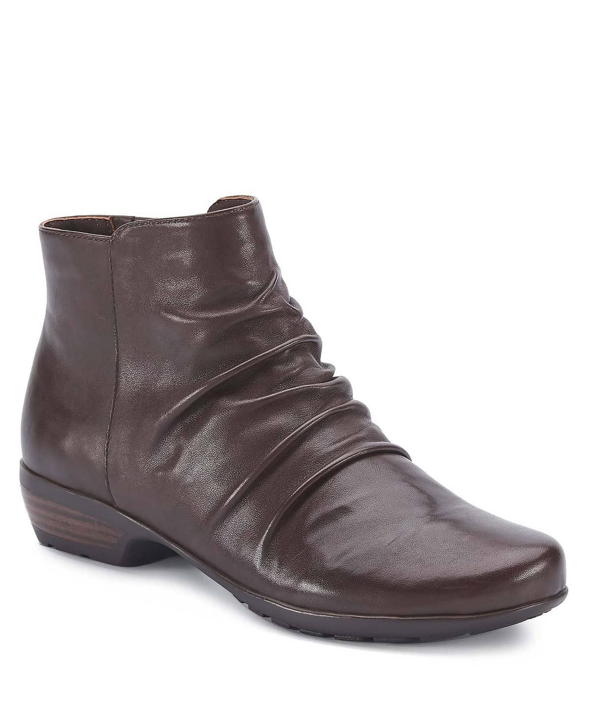 Walking Cradles Women\'s Brown Nappa Leather Esme Booties - 8 - Brown Walking Cradles Women\'s Brown Nappa Leather Esme Booties - 8 - Brown