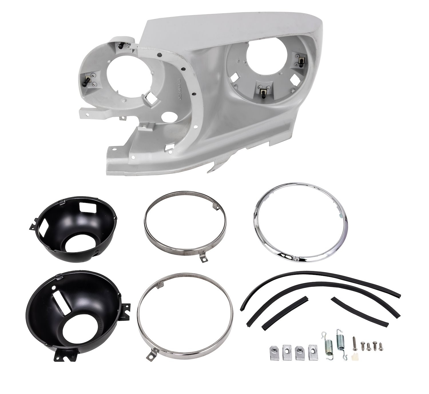 JEGS Headlight Bucket Assembly for 1969 Ford Mustang [Left/Driver Side]