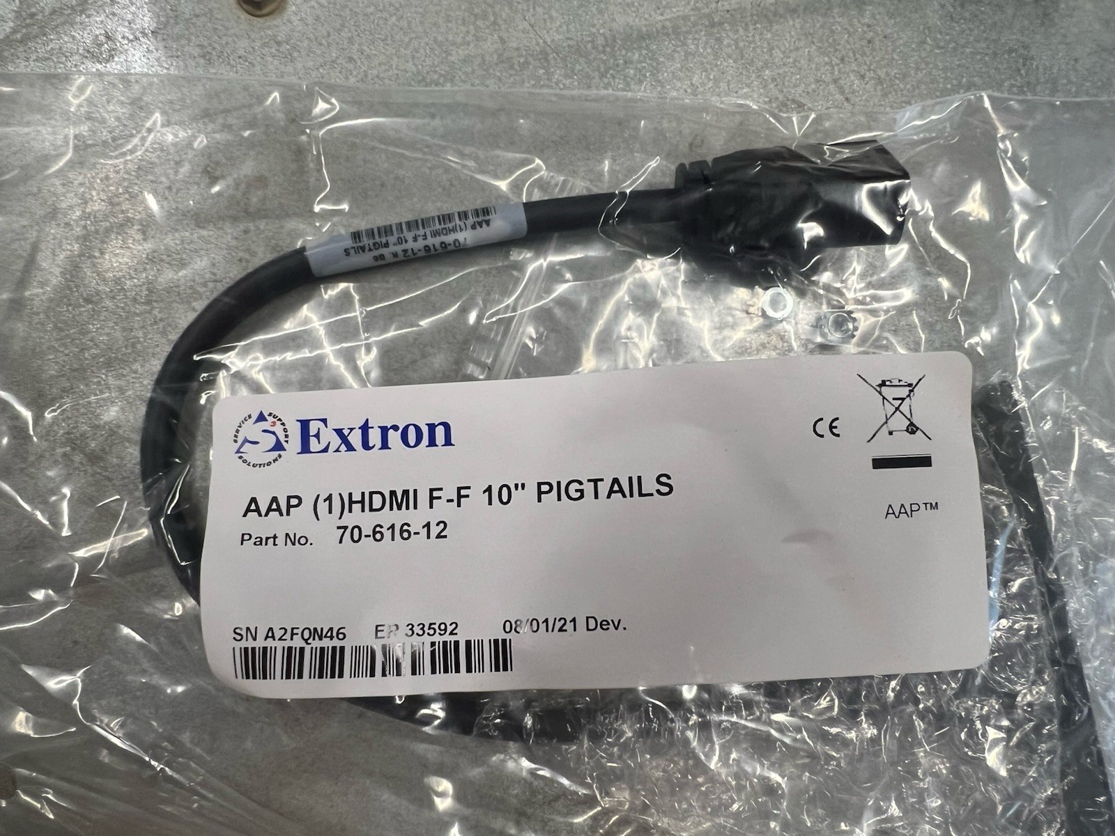 *Brand New* Extron 70-616-12 AAP 1 HDMI F to F on 10
