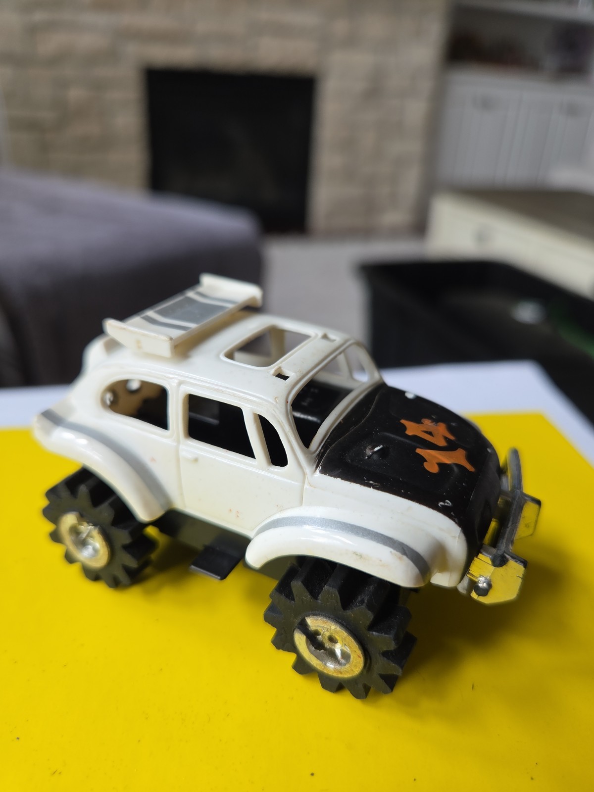 Vintage Schaper Stomper 4x4 Nice White VW baja bug beetle Not Running w lights 