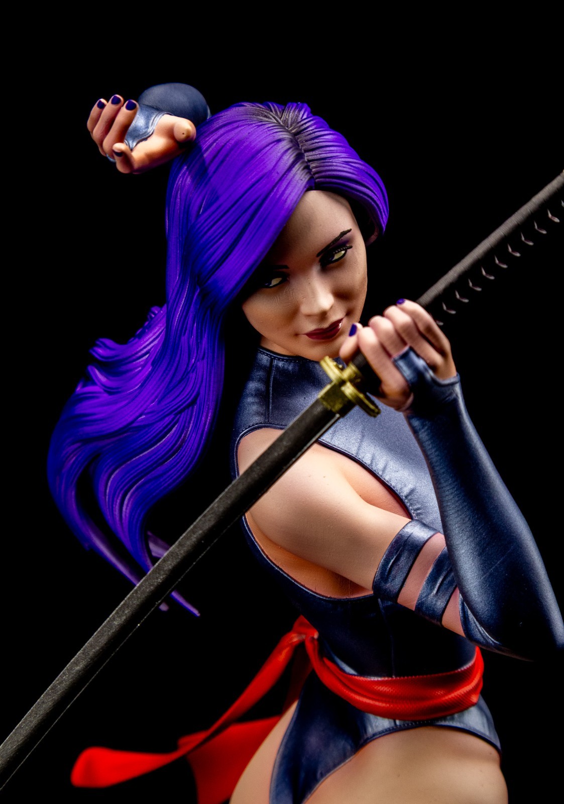 Psylocke Resin Figure Pro Painted 1/6 Scale + Signed COA