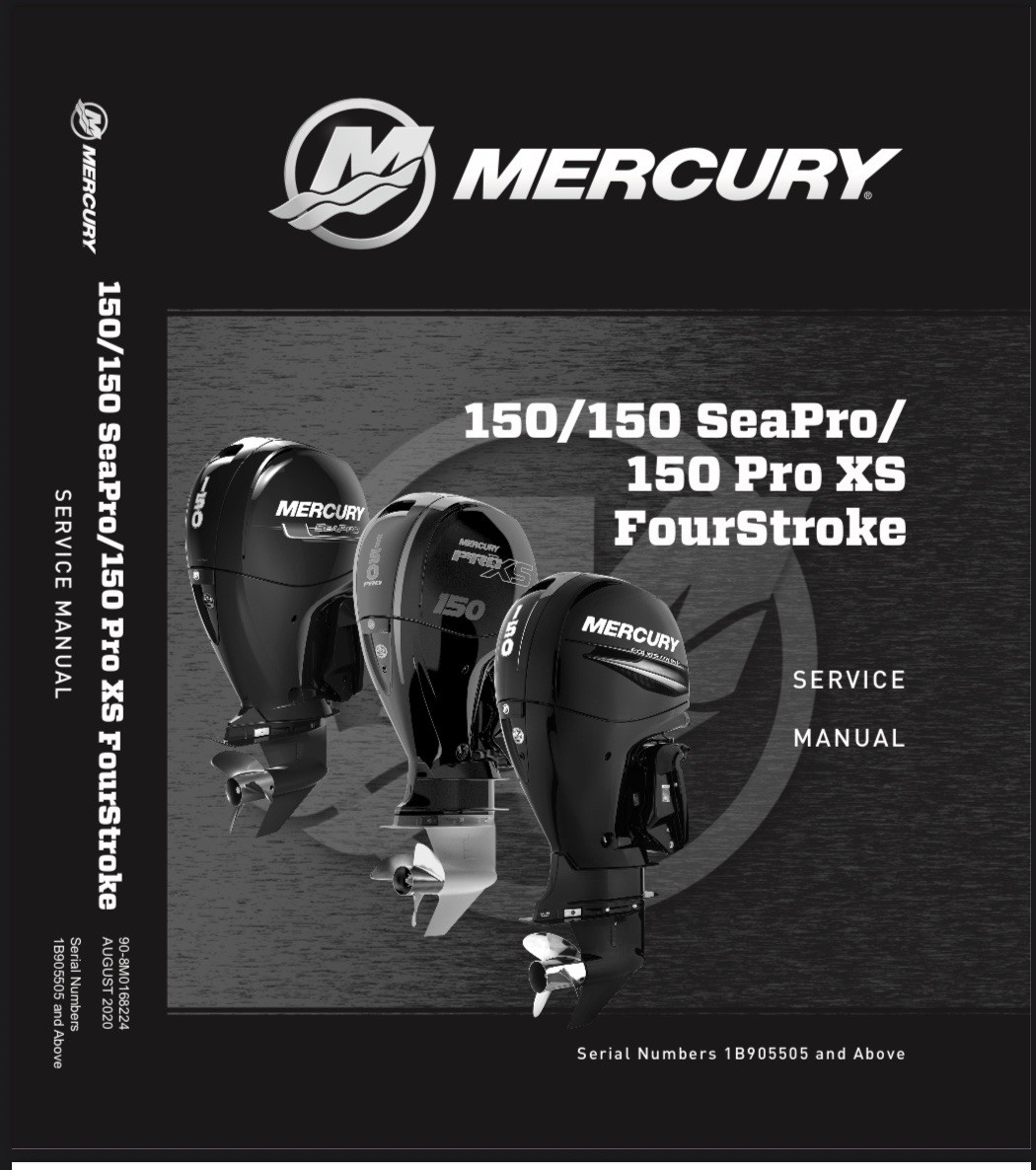 Mercury 150 Four stroke Service E-Manual 8M0060785 & 8M0168224