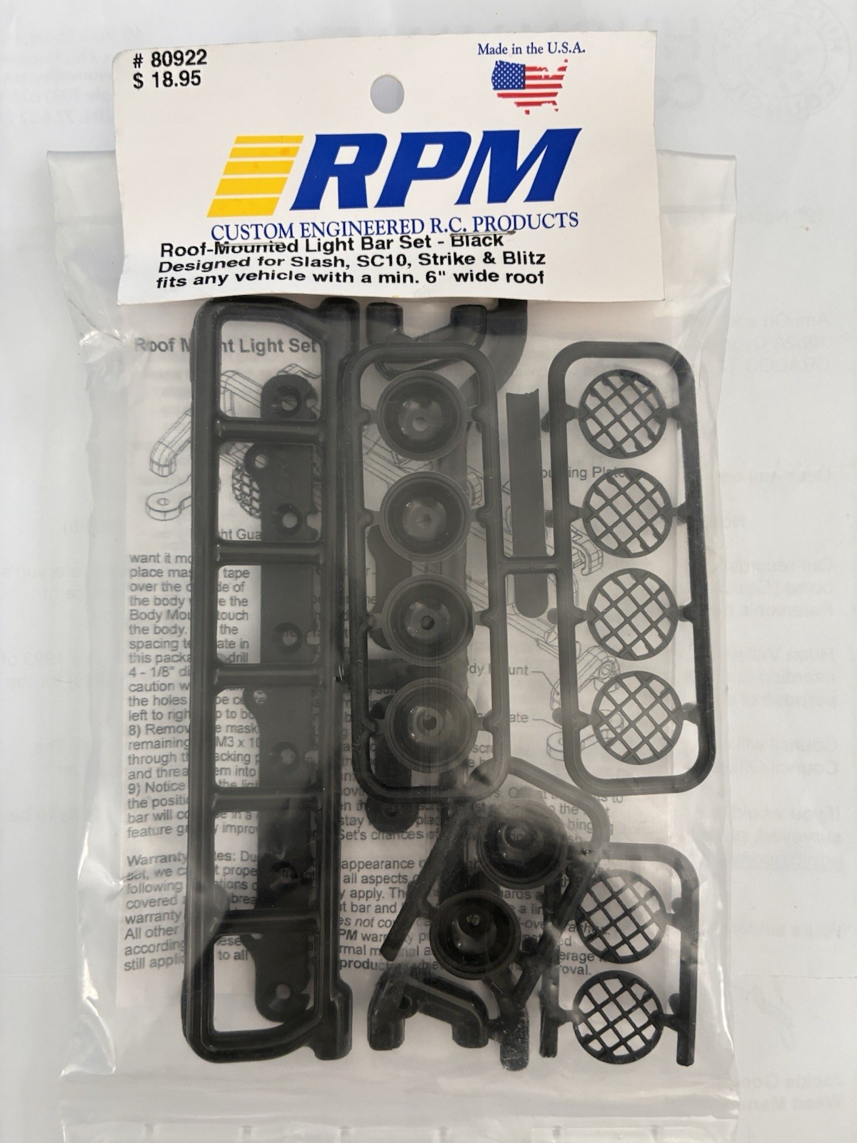 RPM Custom Engineered R.C. Products Roof-Mounted Light Bar Set – Black RPM Custom Engineered R.C. Products Roof-Mounted Light Bar Set – Black