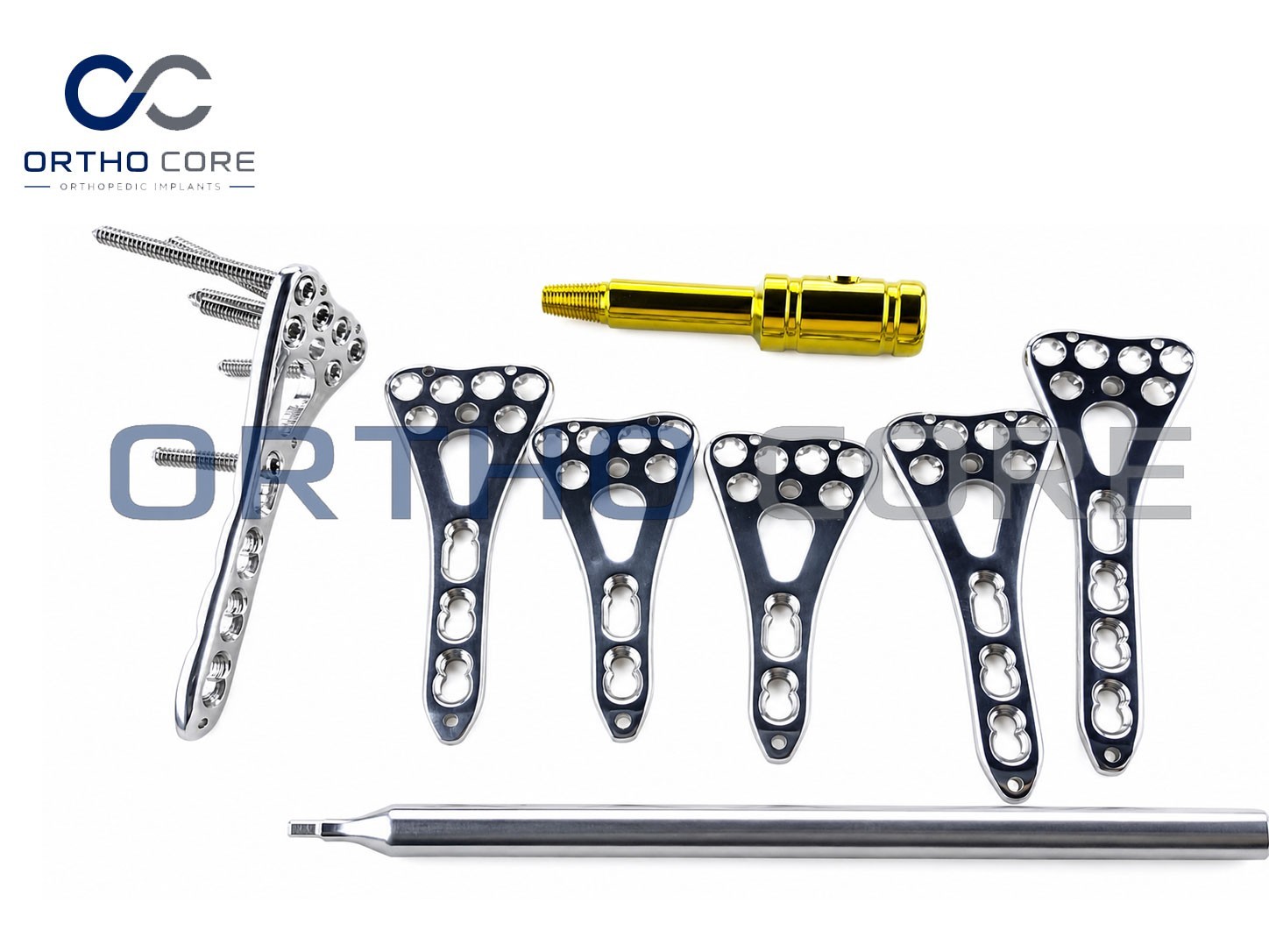 Locking Variable Angle Distäl Radius Volar plate 2-4 holes L &R & screw 63 pc SS