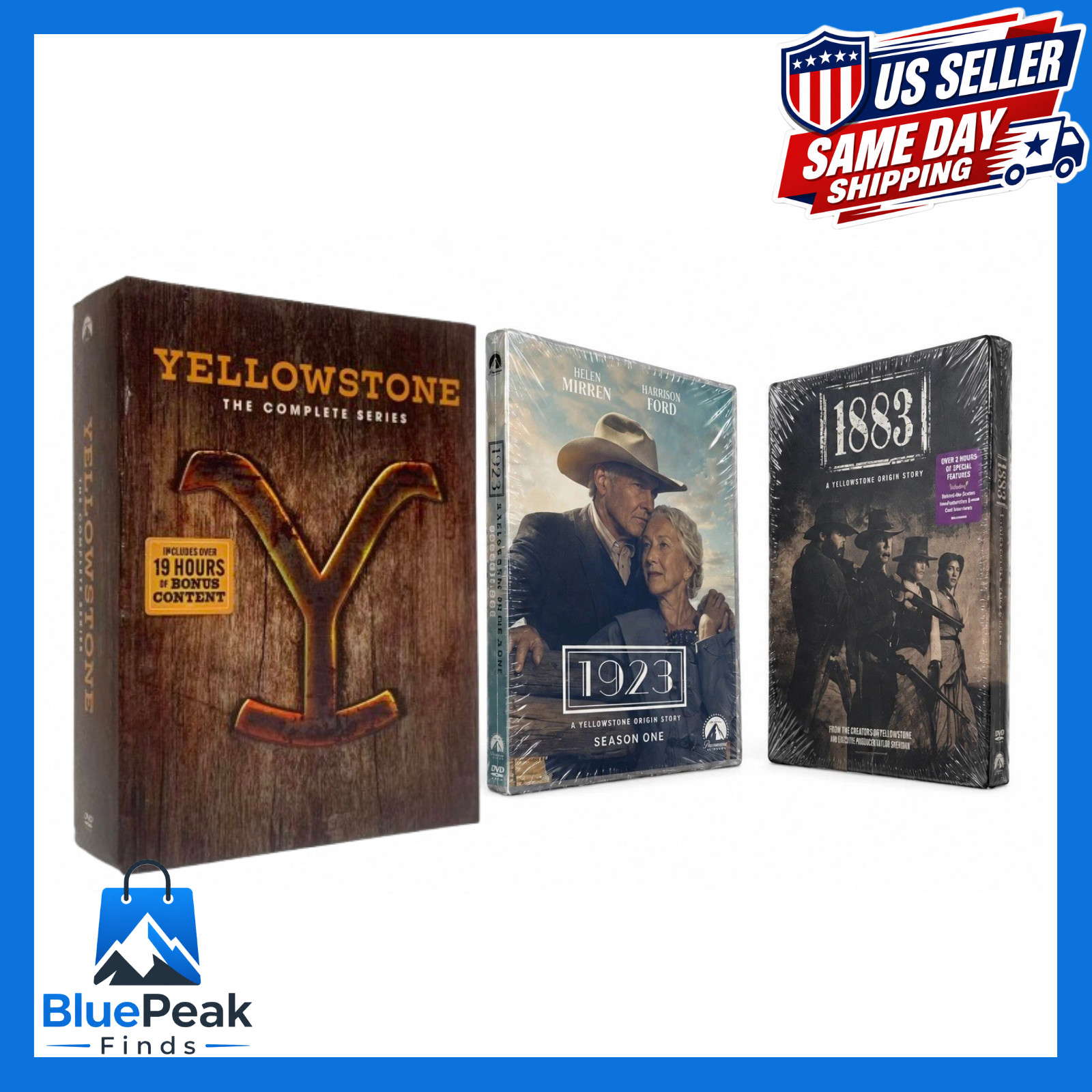 Yellowstone Complete Series Seasons 1-5 Part 1&2 + 1883 and 1923 Origin Story Yellowstone Complete Series Seasons 1-5 Part 1&2 + 1883 and 1923 Origin Story