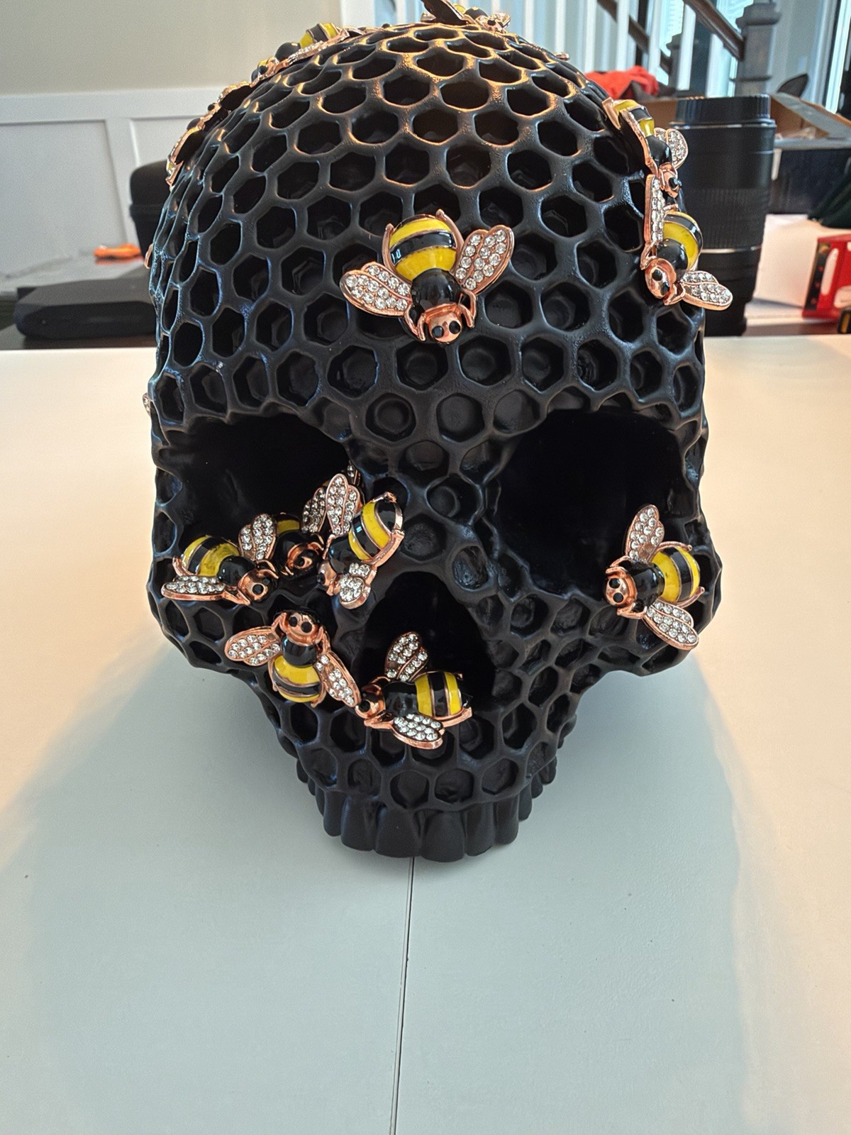 Jack Of The Dust Killa Beez Skull Resin Sculpture Handmade Limited Sold Out