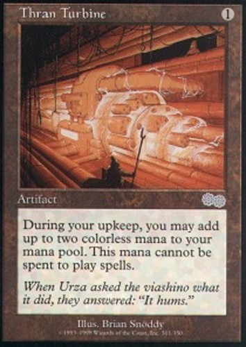 [1x] Thran Turbine Heavy Play, English Urza\'s Saga MTG Magic