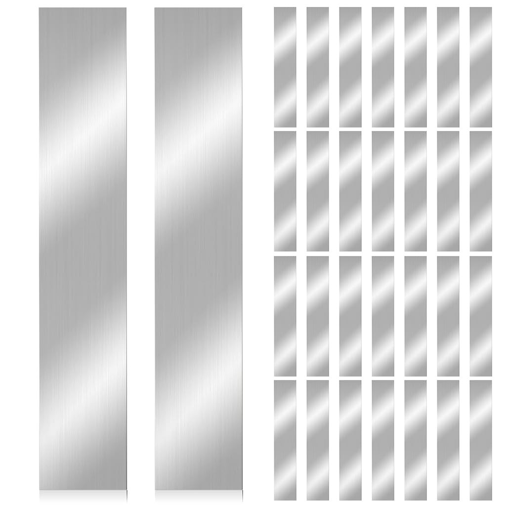 30PCS Shim Stock Assortment,304 Stainless Steel Strips,10 Sizes Thin Metal Shims 30PCS Shim Stock Assortment,304 Stainless Steel Strips,10 Sizes Thin Metal Shims