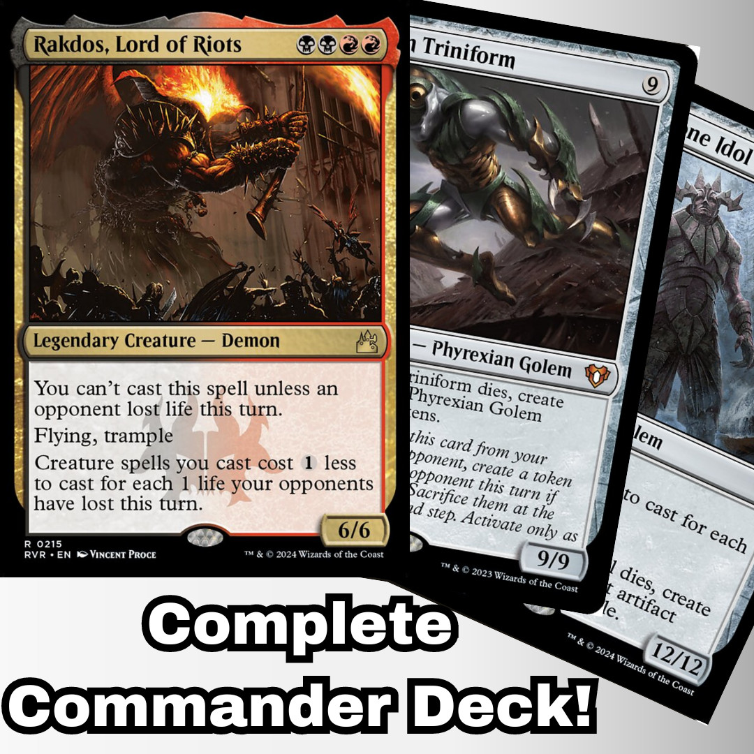 MTG Commander EDH Deck Rakdos, Lord of Riots 100 Magic Cards Custom Deck