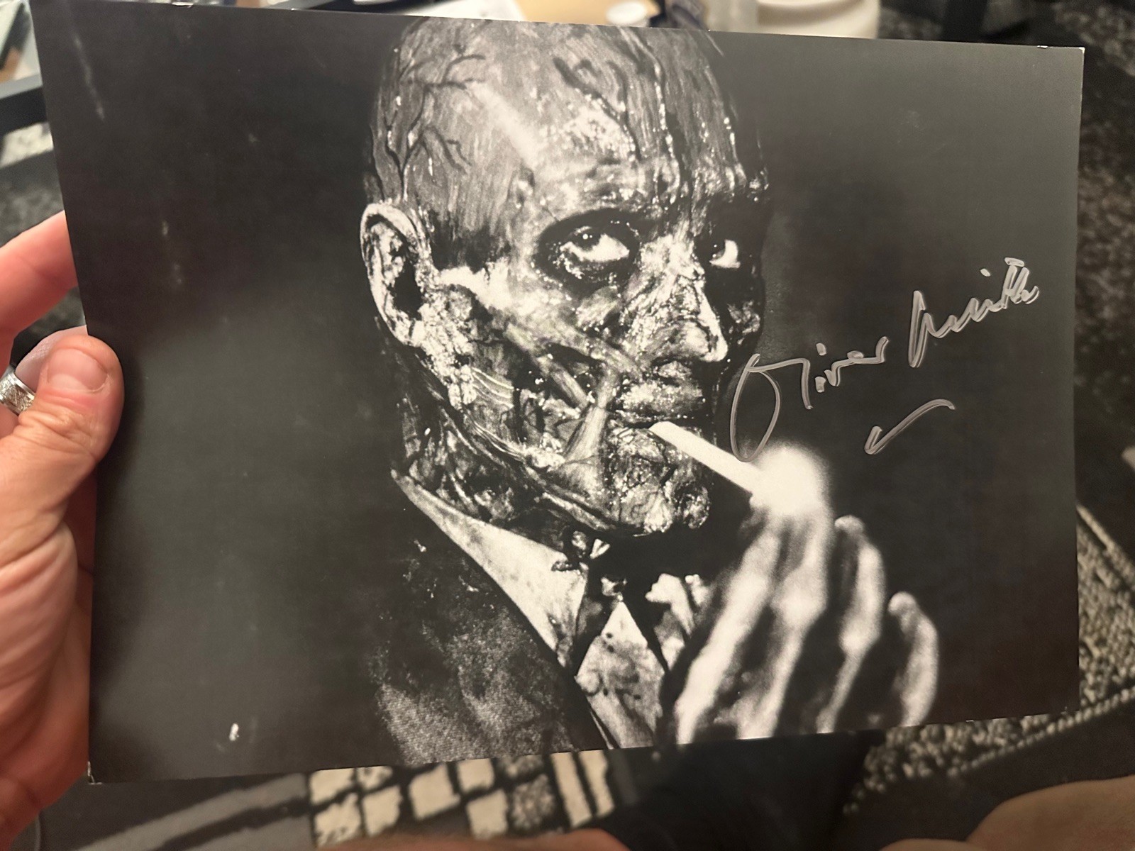 Oliver Smith Signed Autograph Photo -Horror- Hellraiser - Uncle Frank COA