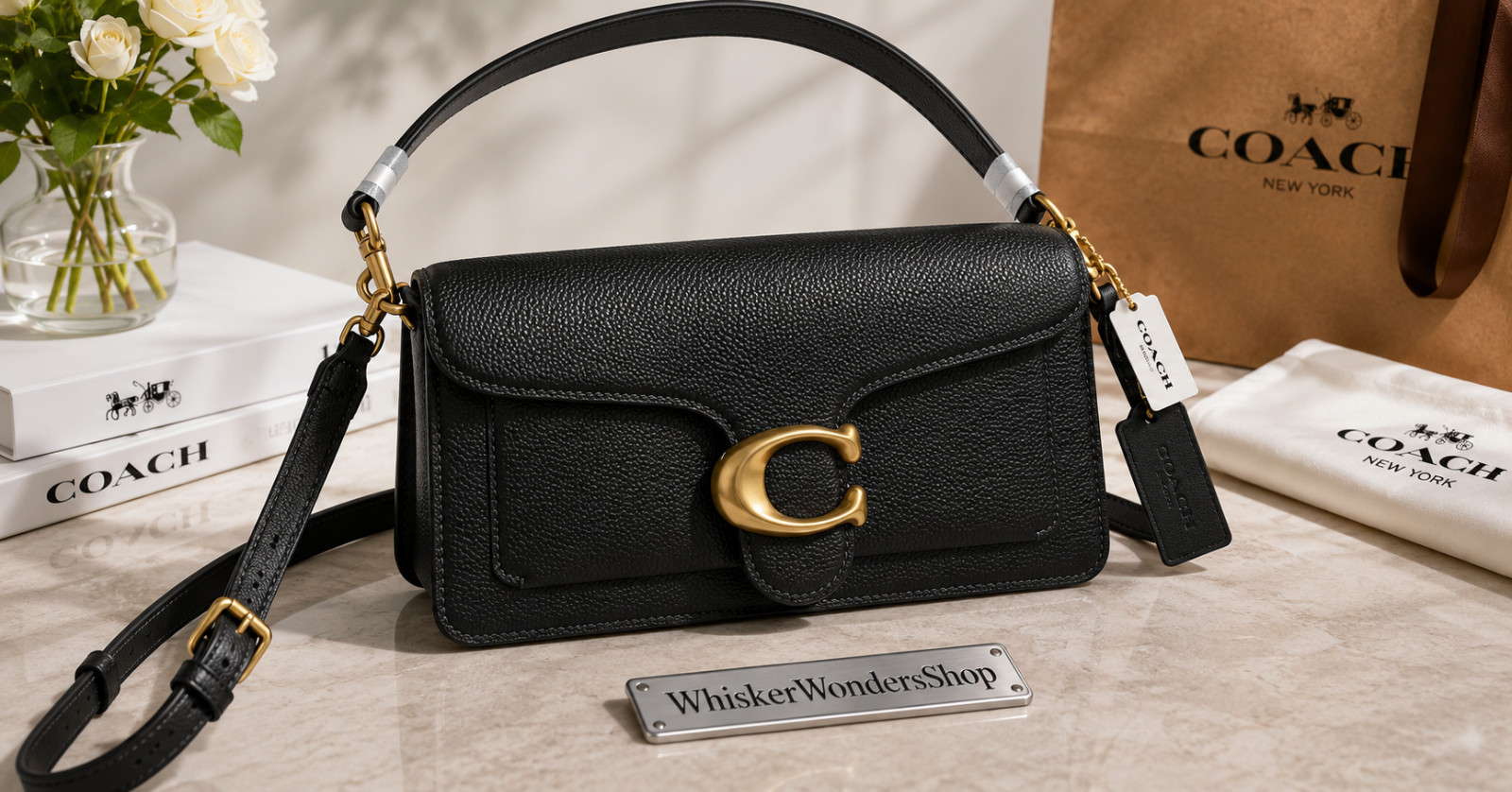Coach CH857 Tabby Shoulder Bag 26 Polished Pebble Leather Handbag Outlet New