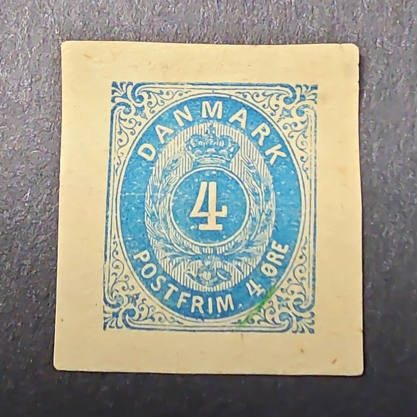 Denmark 4 Øre Blue \