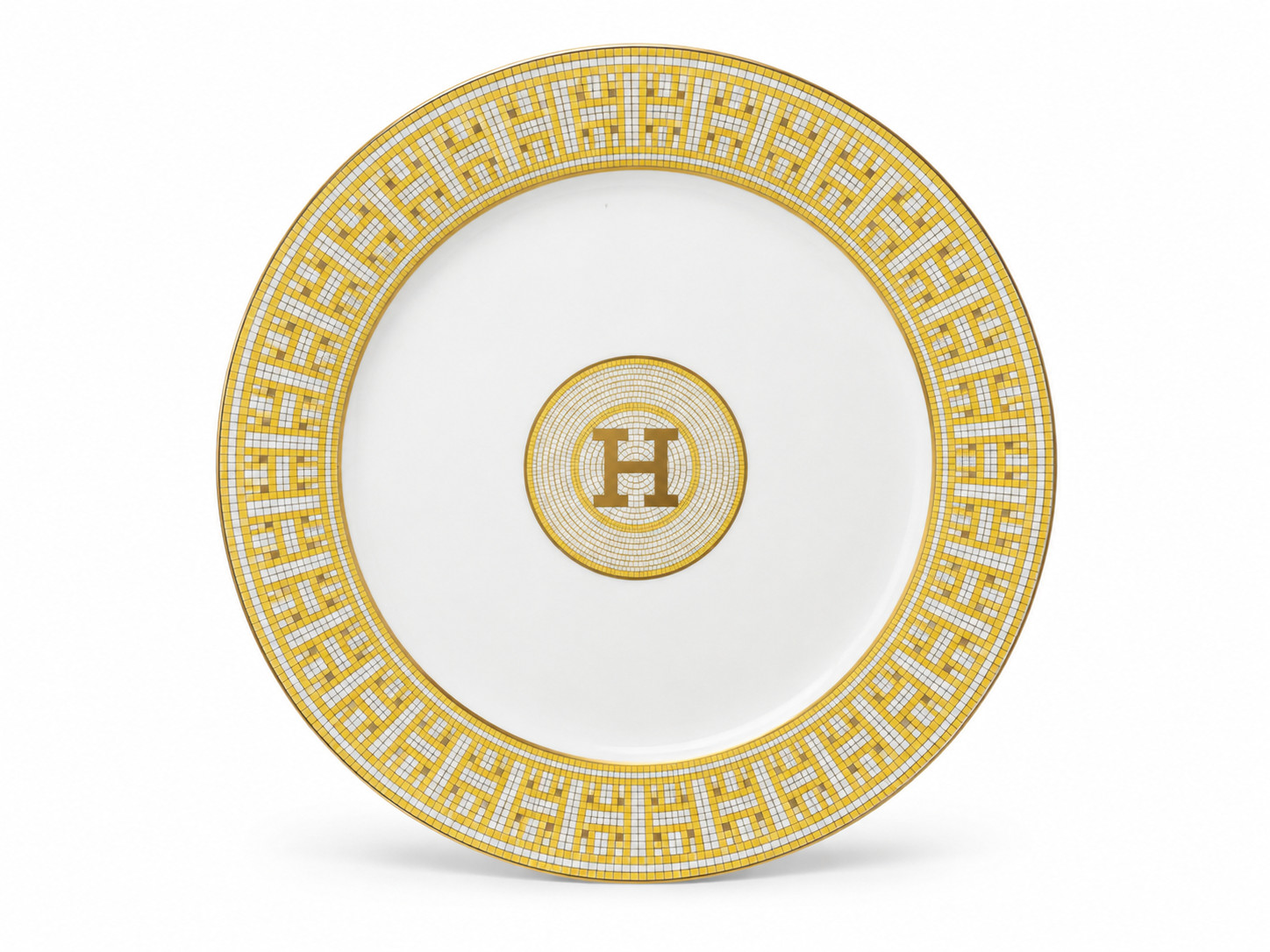 6-pack Mosaic Luxury Design Bone China Dinner Plates - 10.5 inch