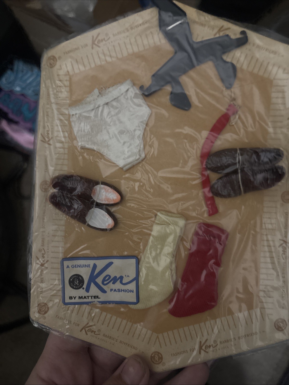 Mattel Ken Fashion Accessory Pack 1961 Unopened with Hanger, Vintage Mattel Ken Fashion Accessory Pack 1961 Unopened with Hanger, Vintage