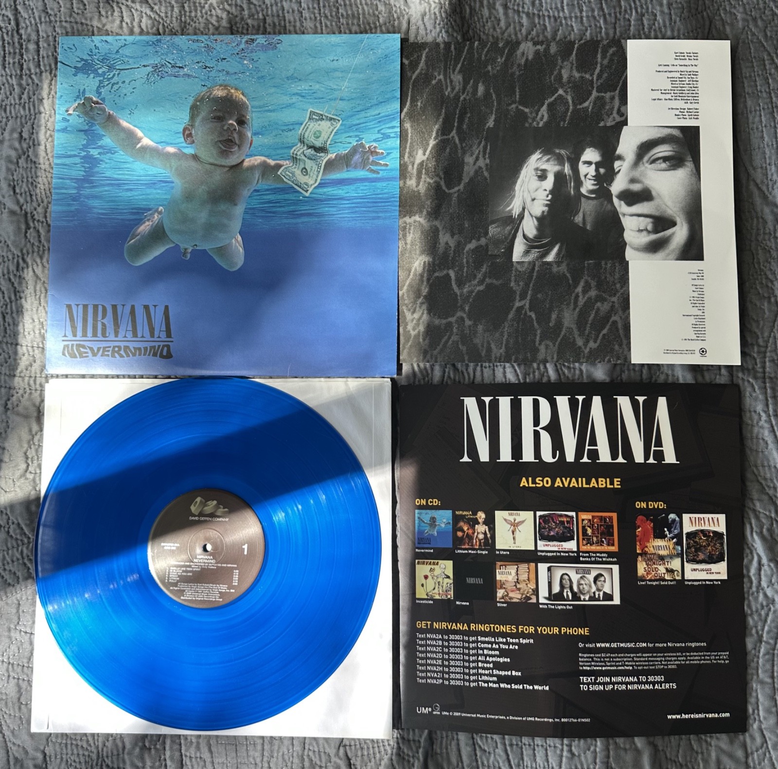 Nirvana – Nevermind Limited Edition, 180g Blue Vinyl 2009 US B0012766-01