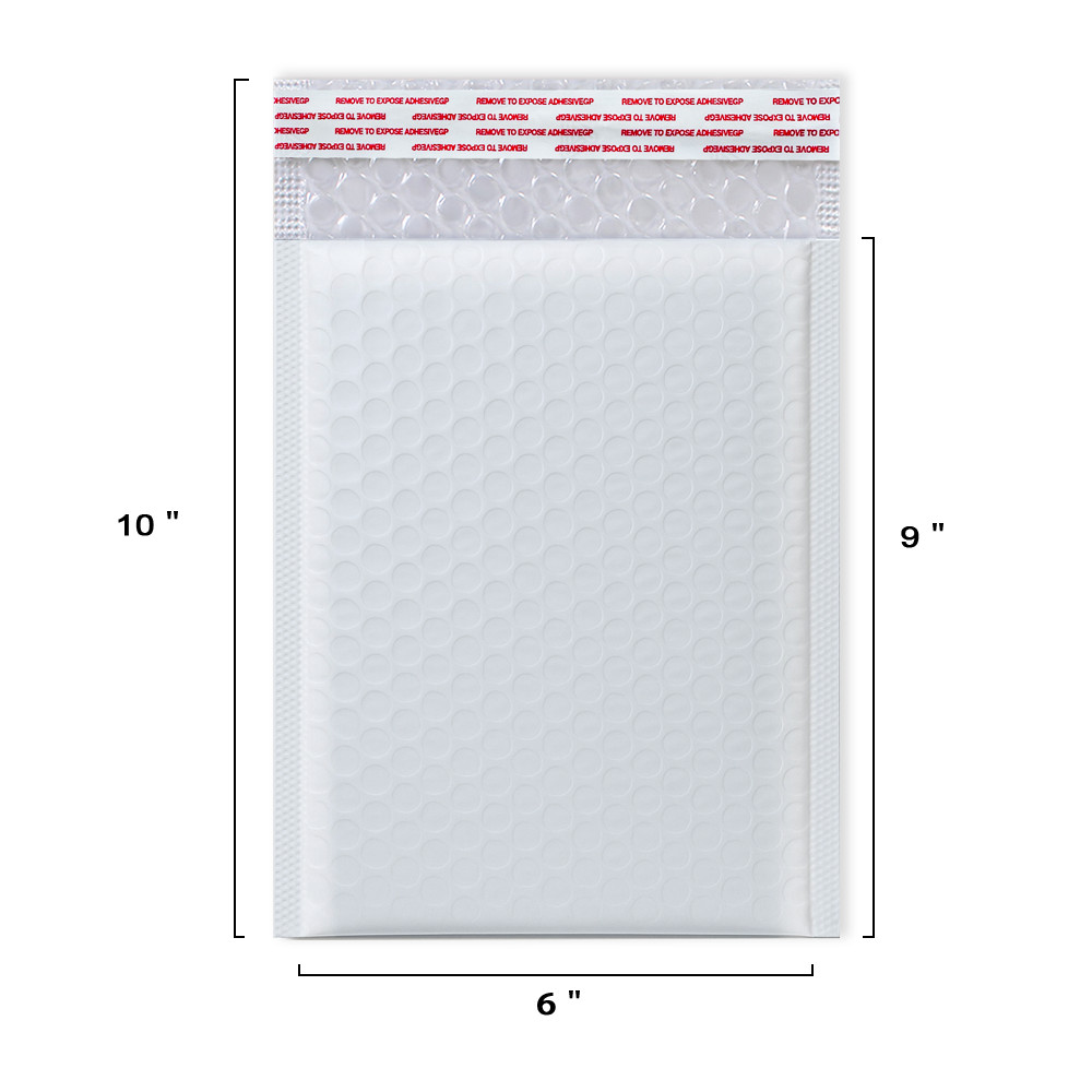 25pc 6x9 in #0  Poly Bubble mailer Padded Envelopes Bubble Shipping Bags