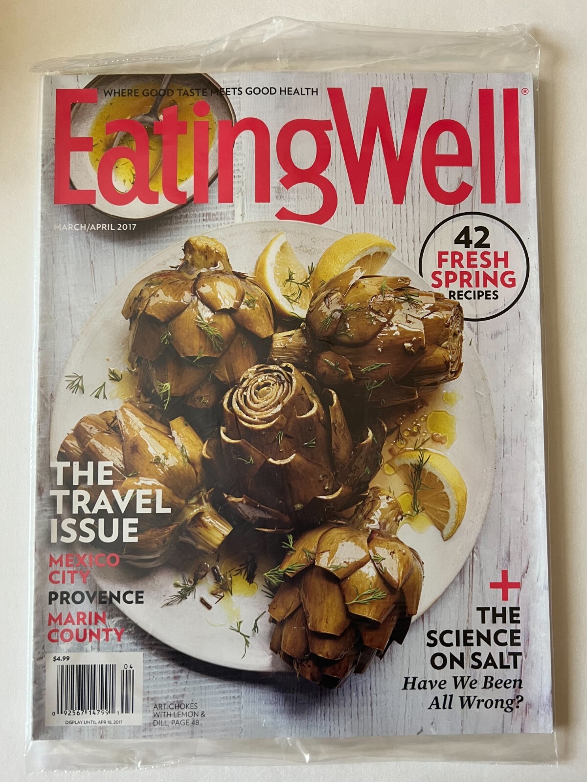 TRAVEL ISSUE SPRING RECIPES March 2017 EATING WELL MAGAZINE New Partially Sealed