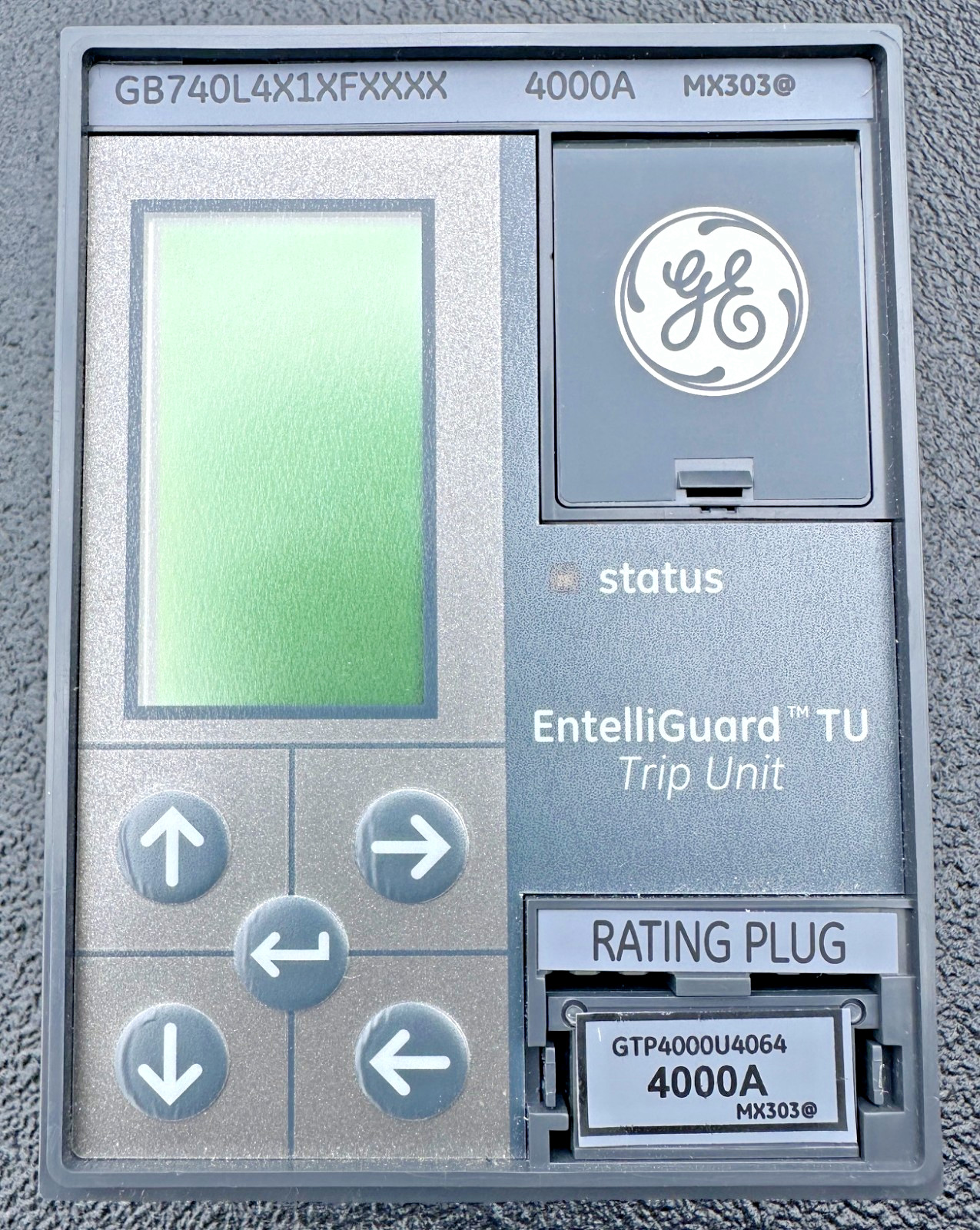 GE Entelliguard Trip Unit w/ Rating Plug TESTED