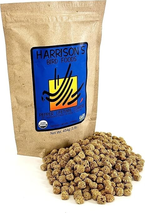 Harrison\'s Bird Foods Pepper Lifetime Coarse Certified Organic Non GMO Formula 1